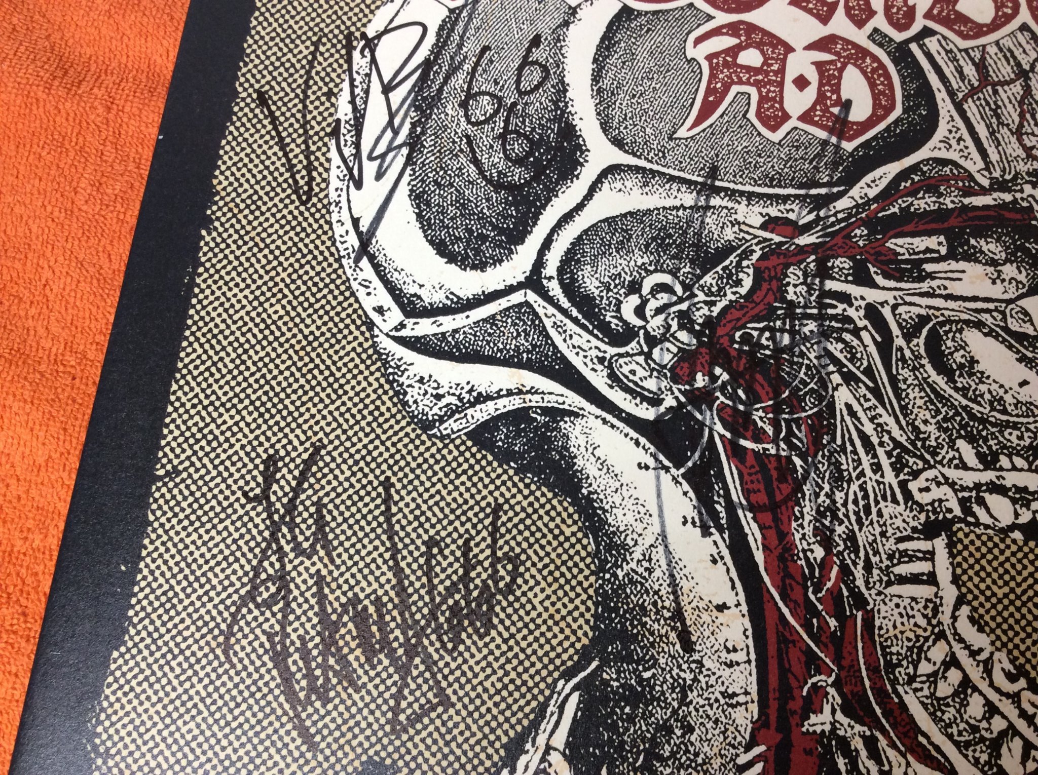 Omslagsbild för skivan ENTOMBED AD dead dawn LP 2016 signerad 