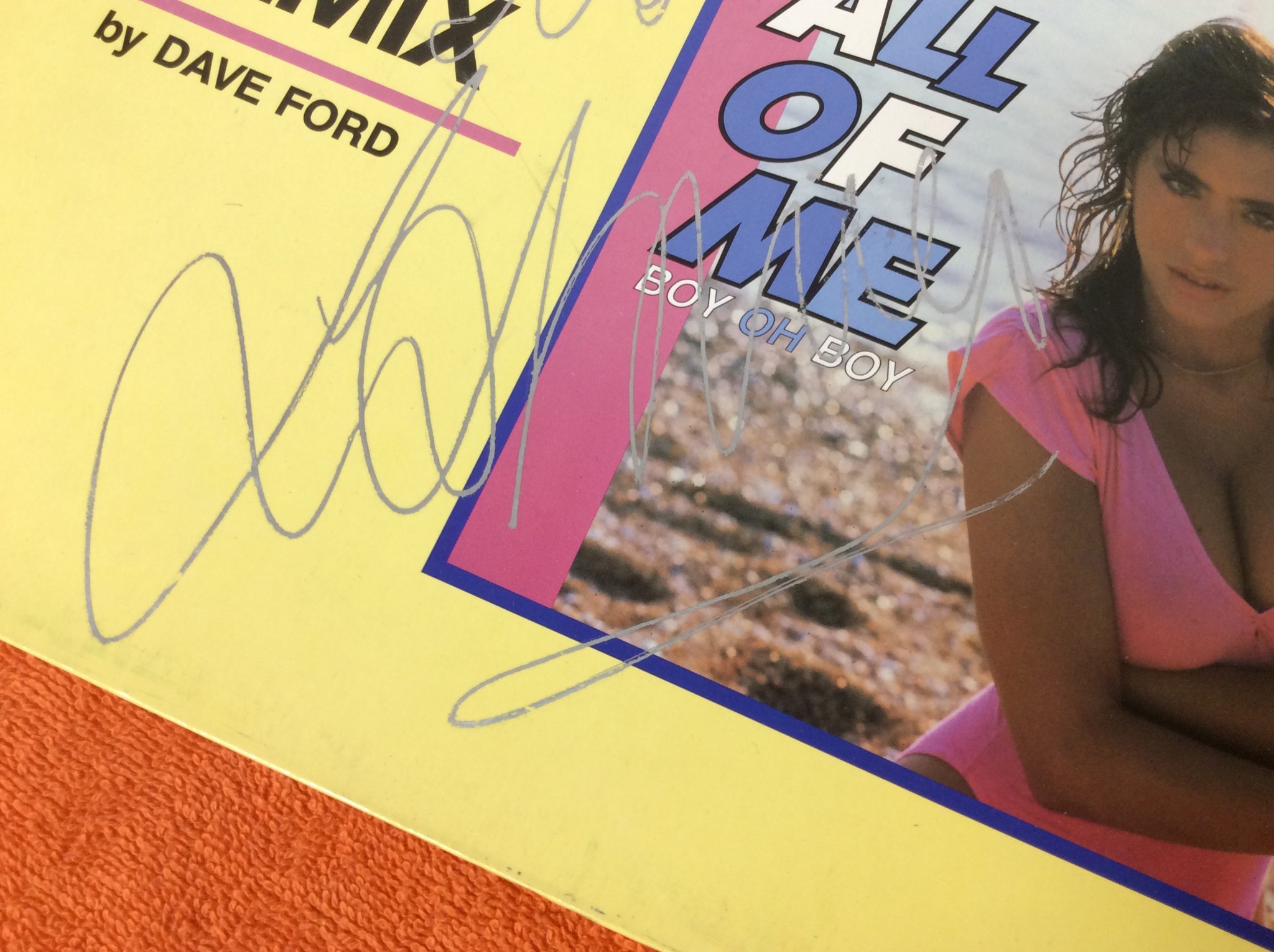 Omslagsbild för skivan SABRINA all of me 12”maxi SIGNERAD 