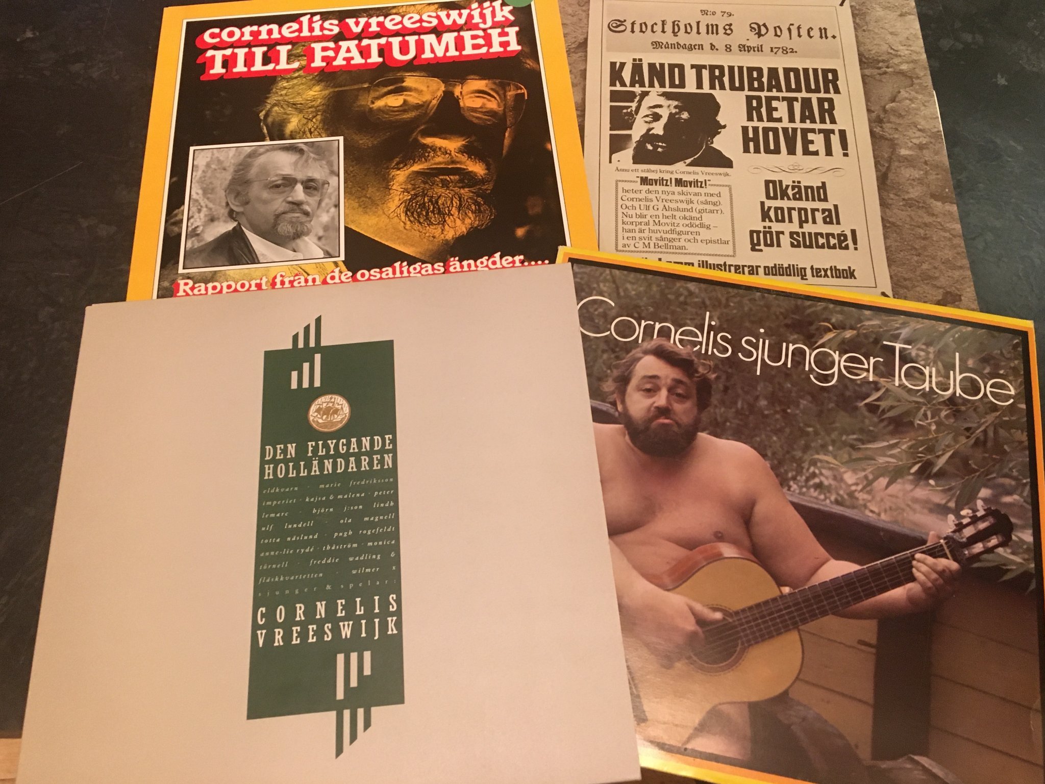 Omslagsbild för skivan 10 st CORNELIS VREESWIJK skivor SE BILDER ! 