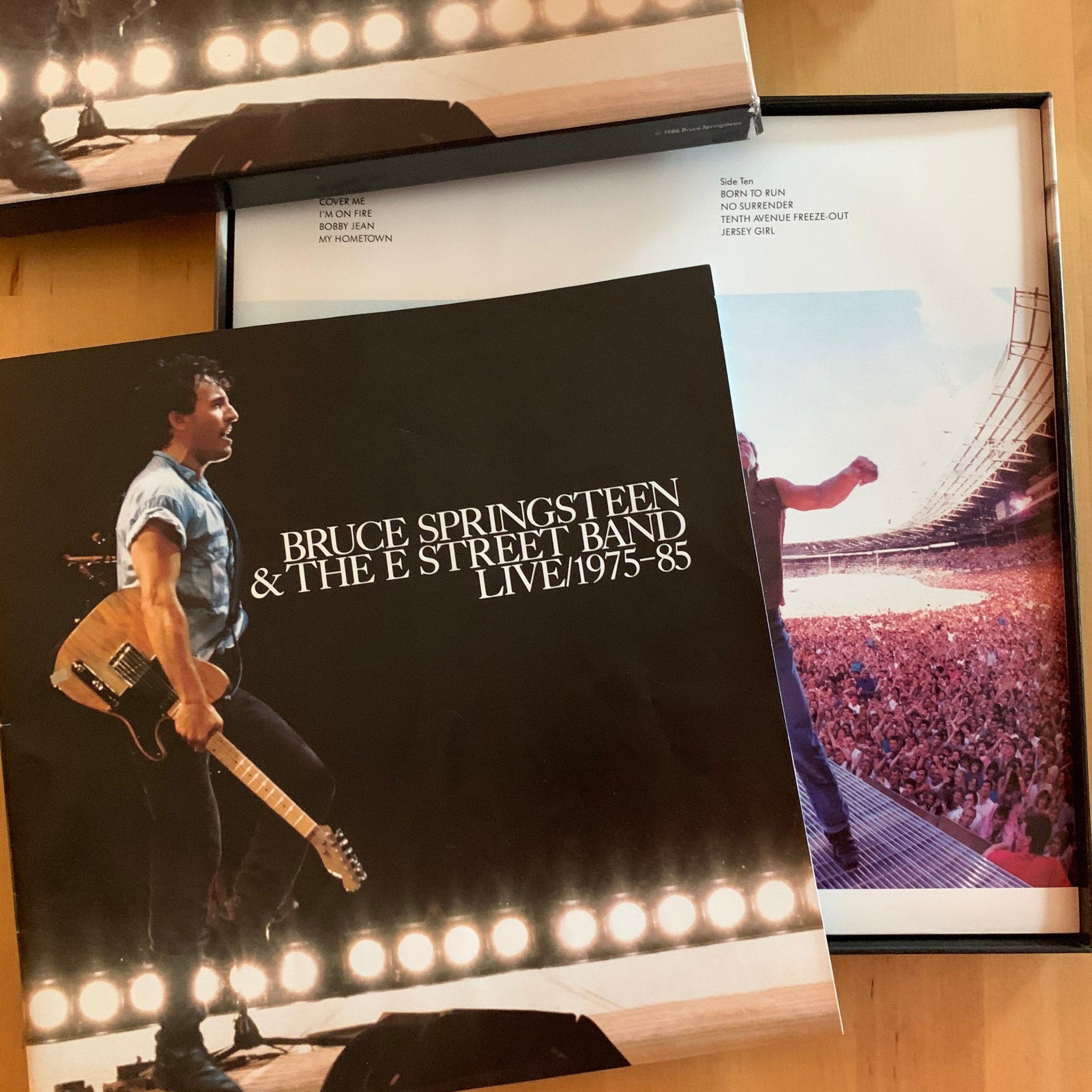 Omslagsbild för skivan Bruce Springsteen LIVE BOX 1975-85
