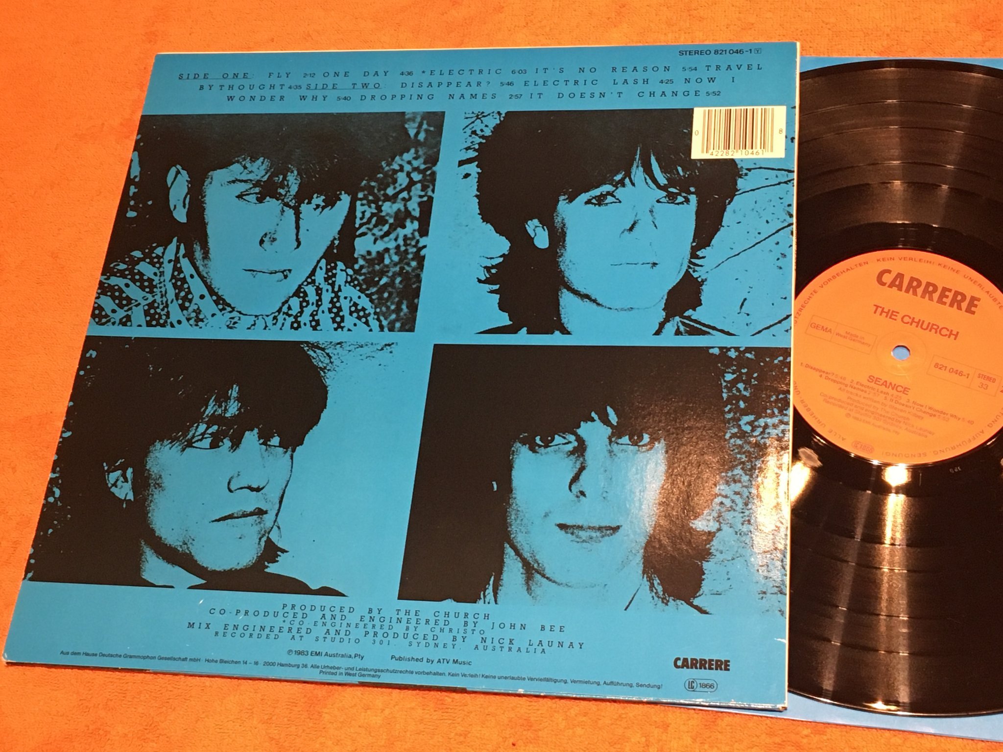 Omslagsbild för skivan THE CHURCH seance LP -83 Ger CARRERE 821046-1 