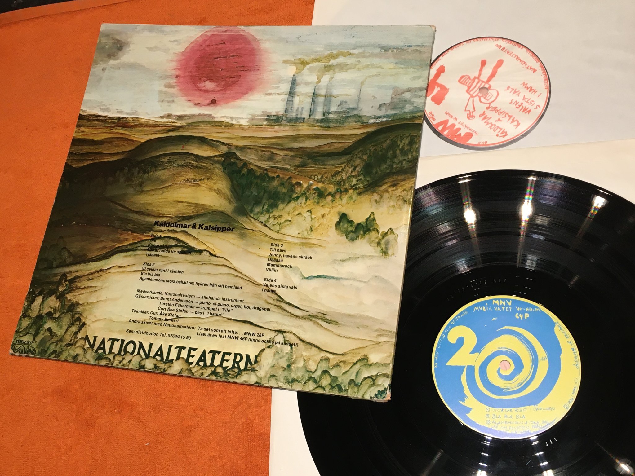 Omslagsbild för skivan NATIONALTEATERN två LP till priset av en 2xLP inklusive spelplan