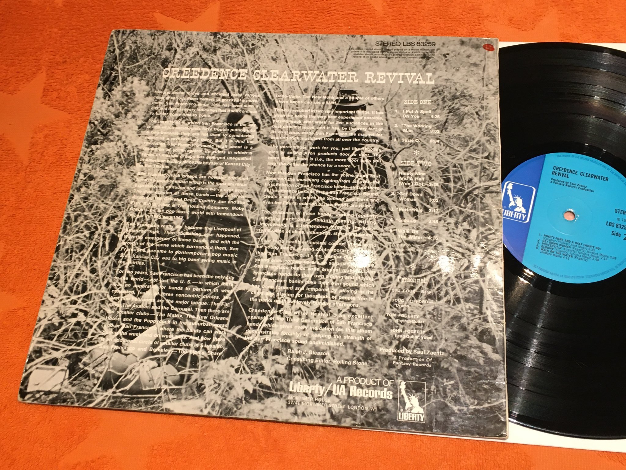 Omslagsbild för skivan CREEDENCE CLEARWATER REVIVAL -69 UK LIBERTY LBS 83259
