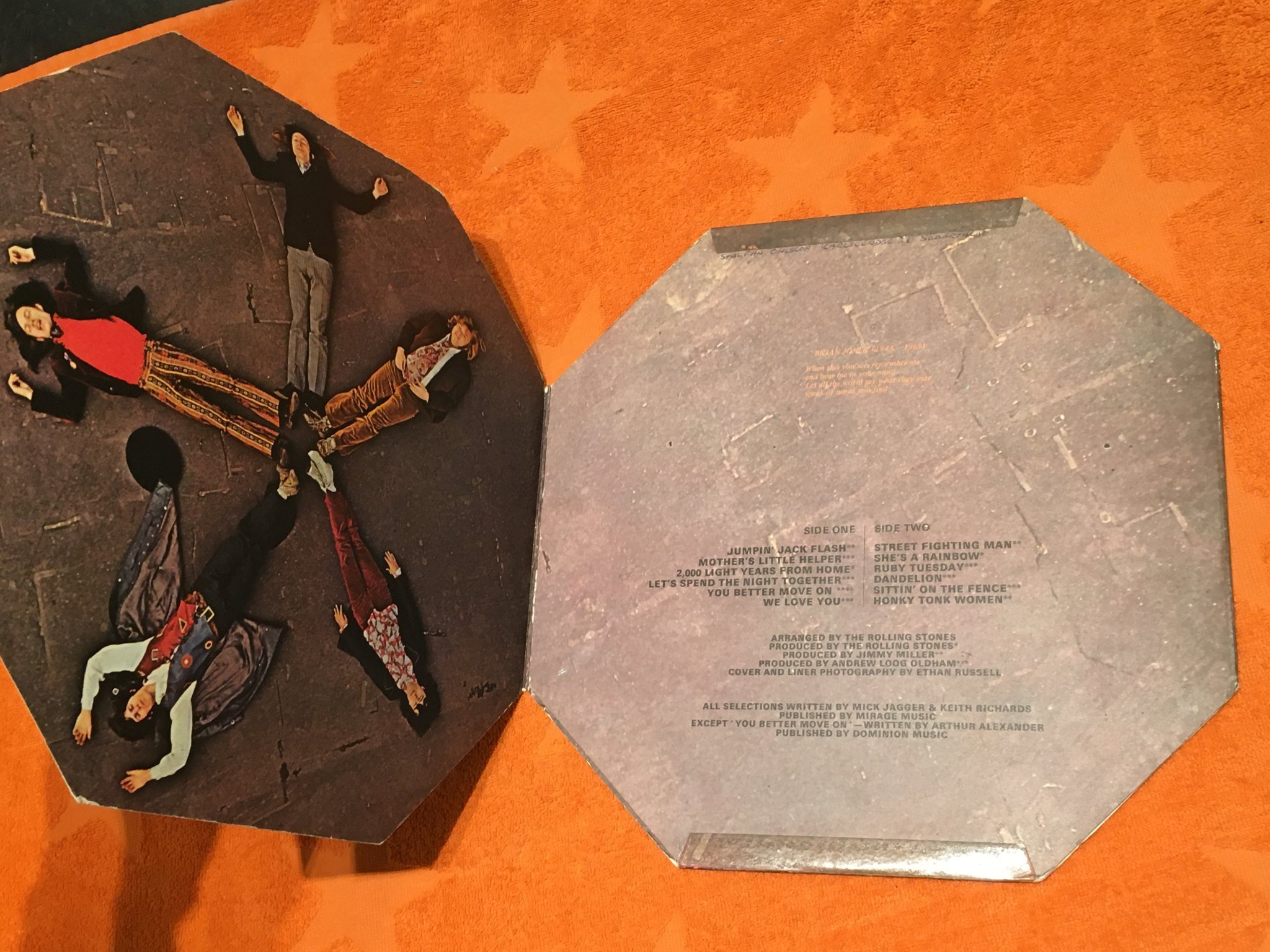 Omslagsbild för skivan ROLLING STONES through the past darkly vol 2 LP UK DECCA SKL 5019