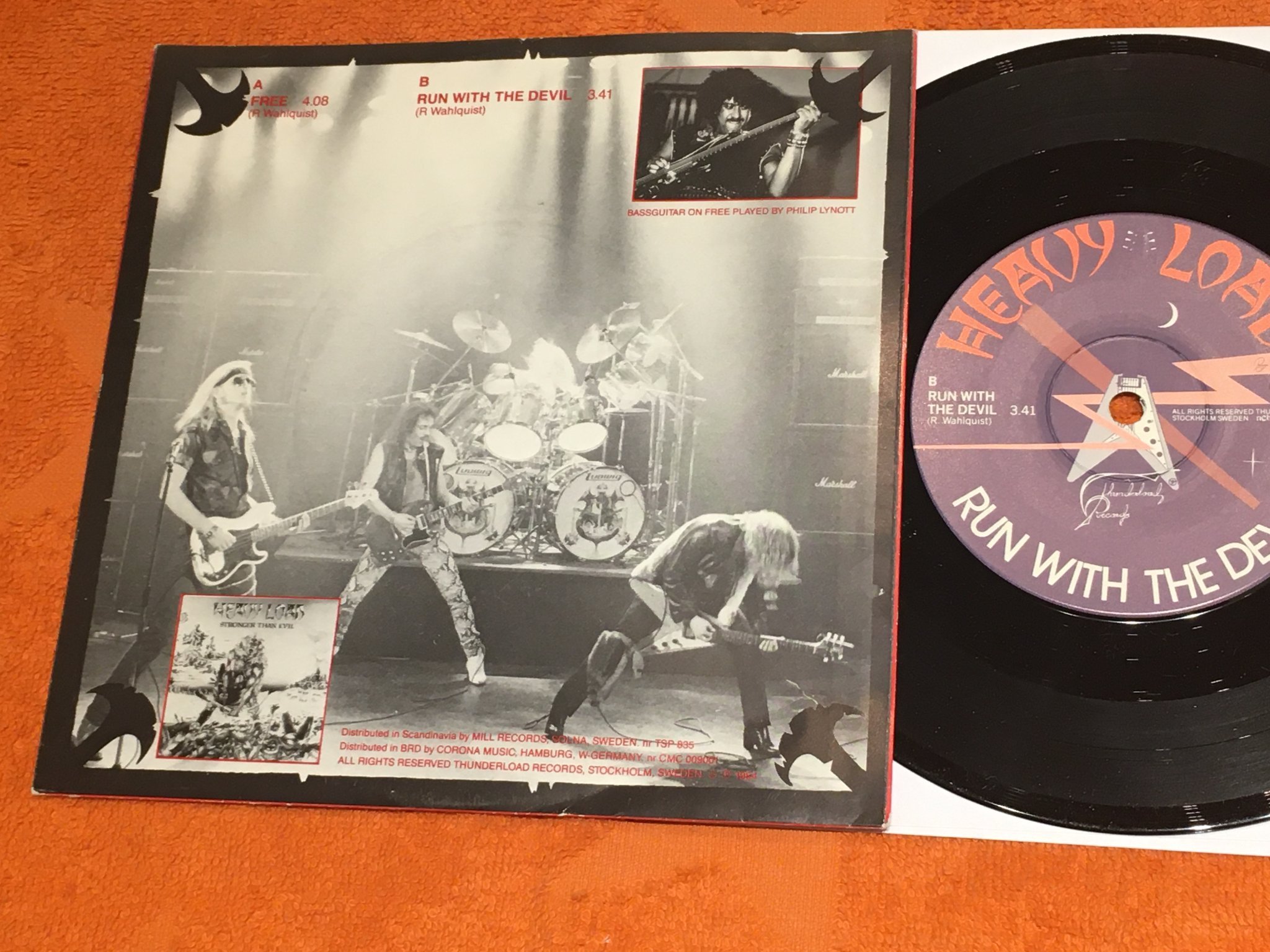 Omslagsbild för skivan HEAVY LOAD free 7”  -84 THUNDERLOAD TSP 835