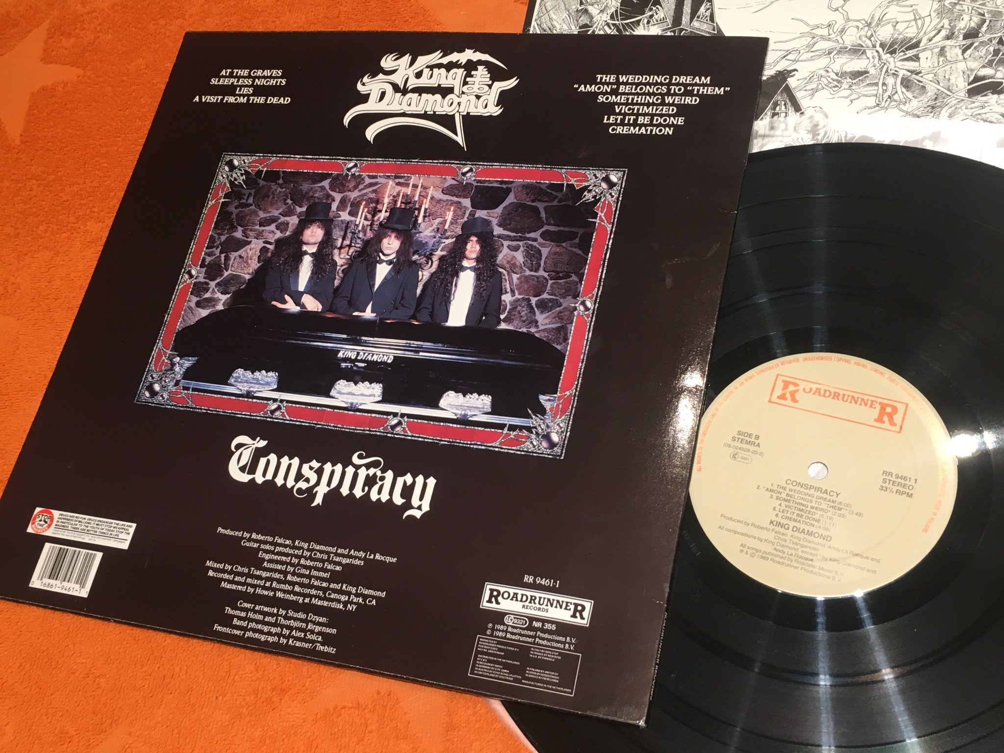 Omslagsbild för skivan KING DIAMOND conspiracy LP -89 ROADRUNNER RR 94611