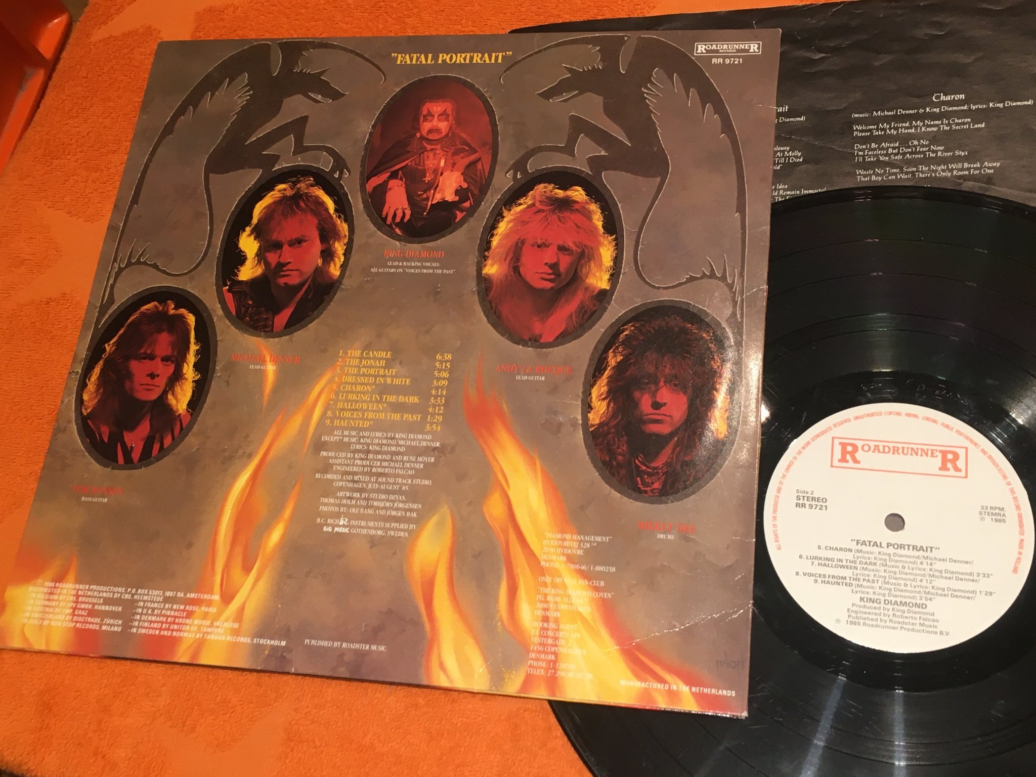 Omslagsbild för skivan KING DIAMOND fatal portrait LP -85 ROADRUNNER RR 9721