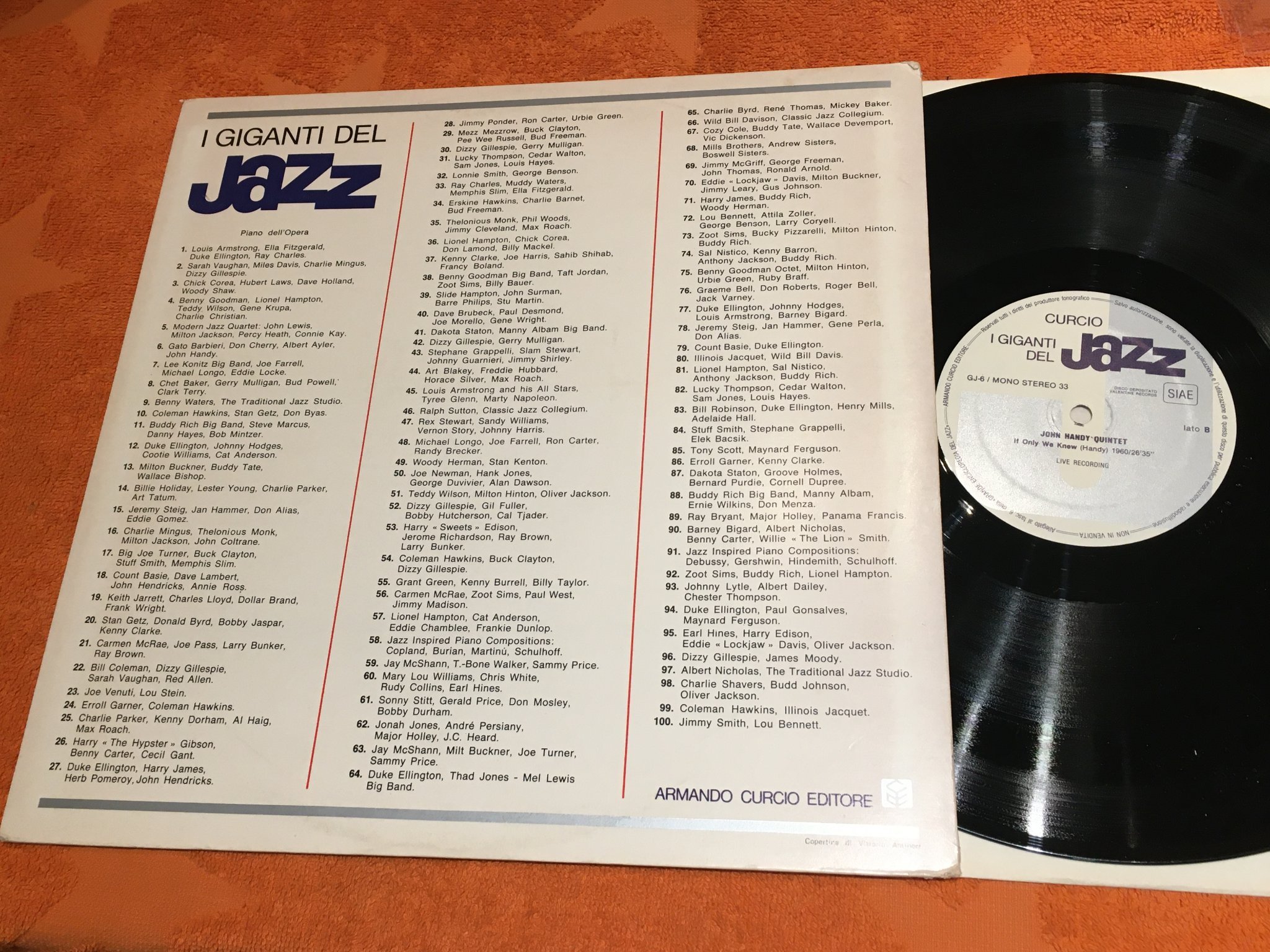 Omslagsbild för skivan DON CHERRY / ALBERT AYLER LP Ita 1980 curcio GJ-6