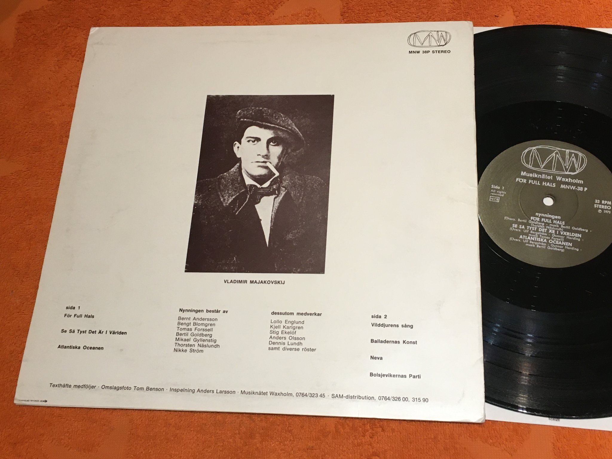 Omslagsbild för skivan NYNNINGEN För Full Hals LP -73 Swe MNW 38p