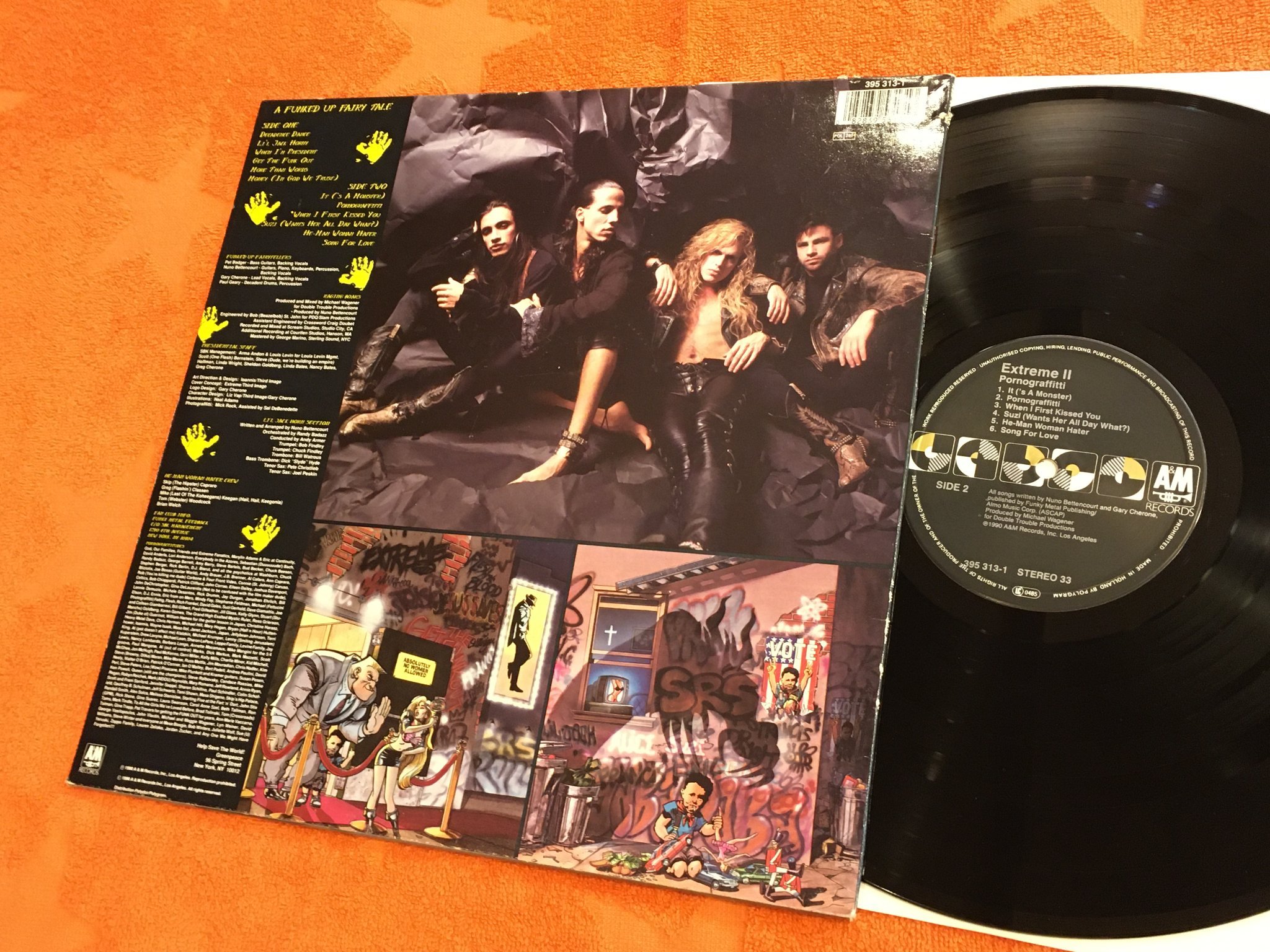 Omslagsbild för skivan EXTREME II pornograffitti LP -90 A&M 395313-1