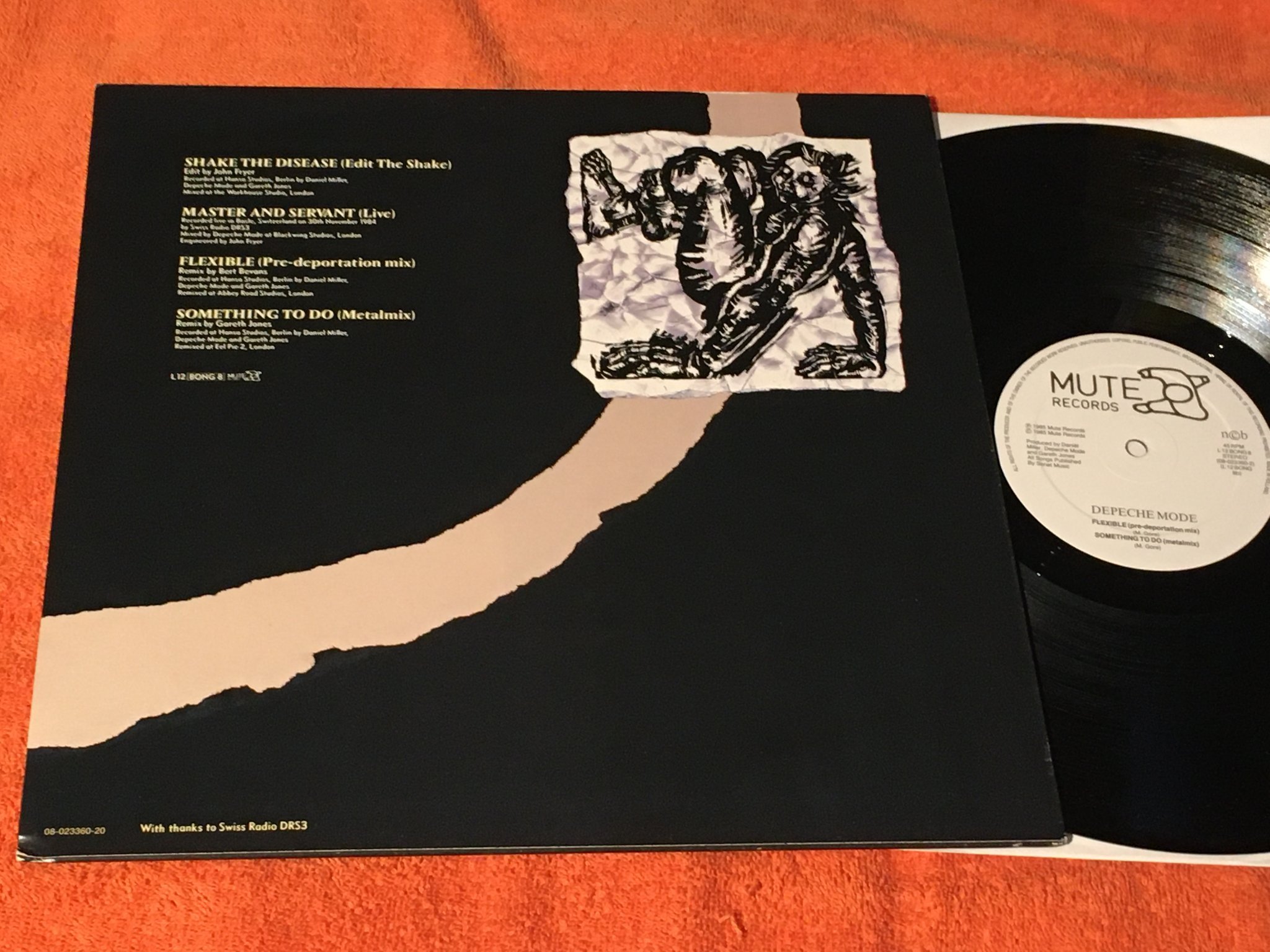 Omslagsbild för skivan DEPECHE MODE shake the disease 12”single -85 MUTE L12BONG8