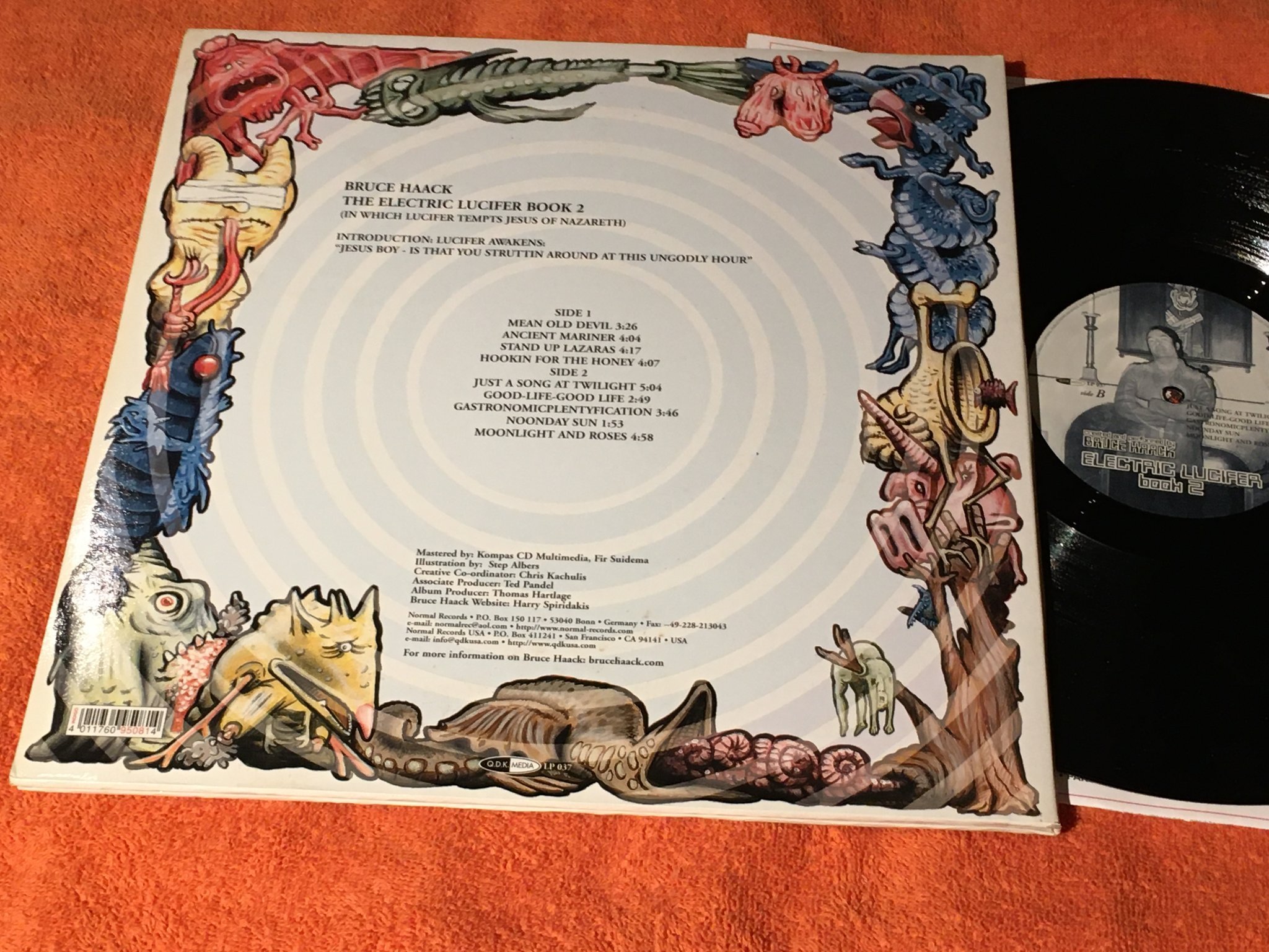 Omslagsbild för skivan BRUCE HAACK Electric Lucifer Book 2 LP 2001 Ger Q.D.K. MEDIA LP 037