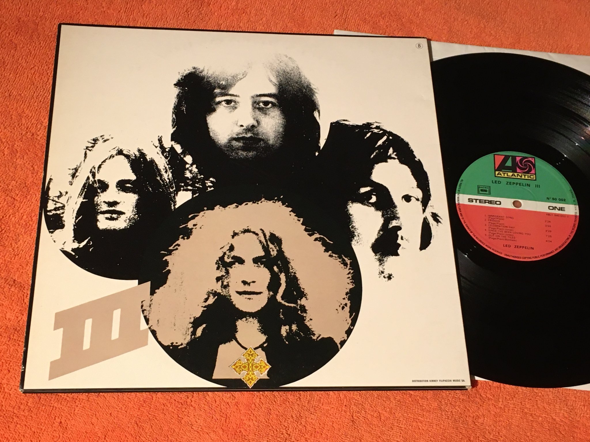 Omslagsbild för skivan LED ZEPPELIN III LP Fra ATLANTIC N 50002