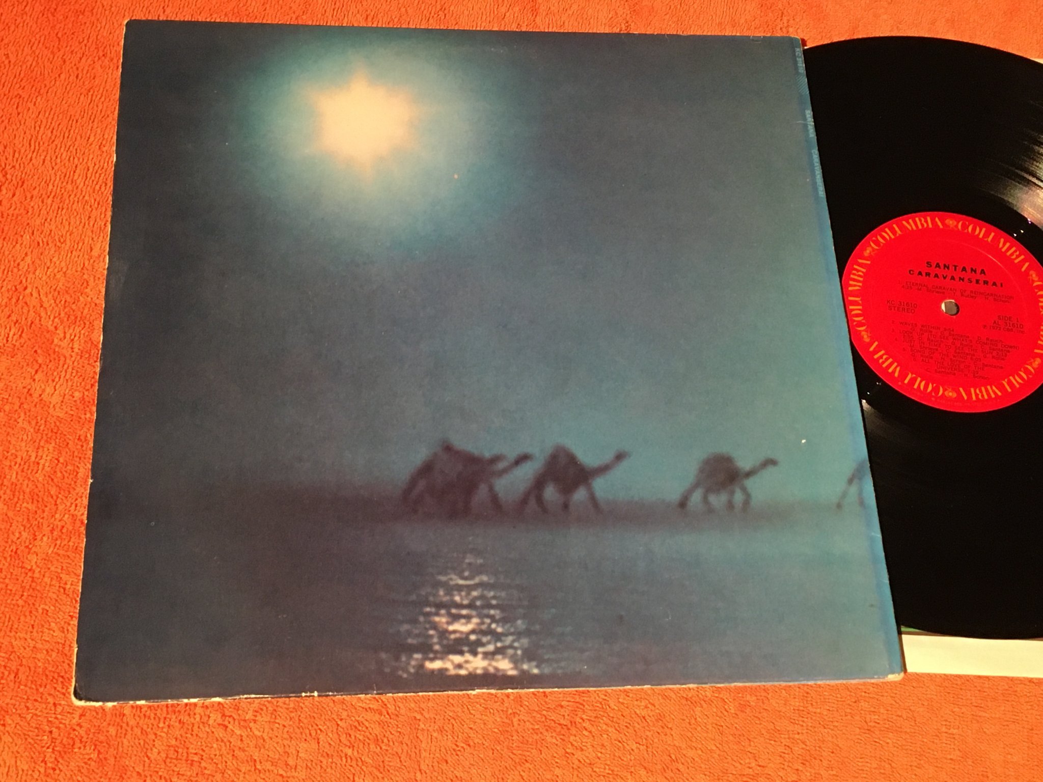 Omslagsbild för skivan SANTANA caravanserai LP -72 US COLUMBIA BL 31610