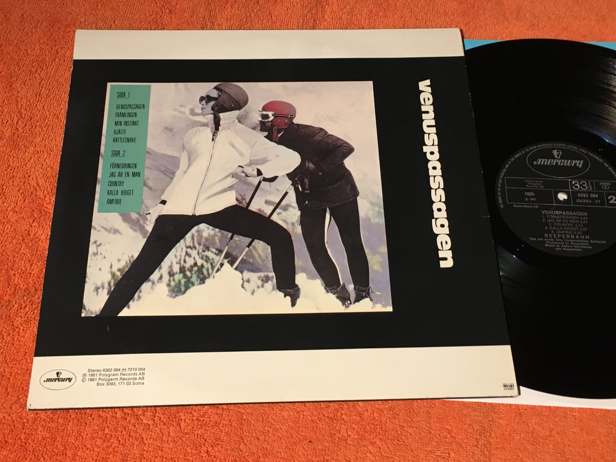 Omslagsbild för skivan REEPERBAHN vensupassagen LP -81 MERCURY 6362084