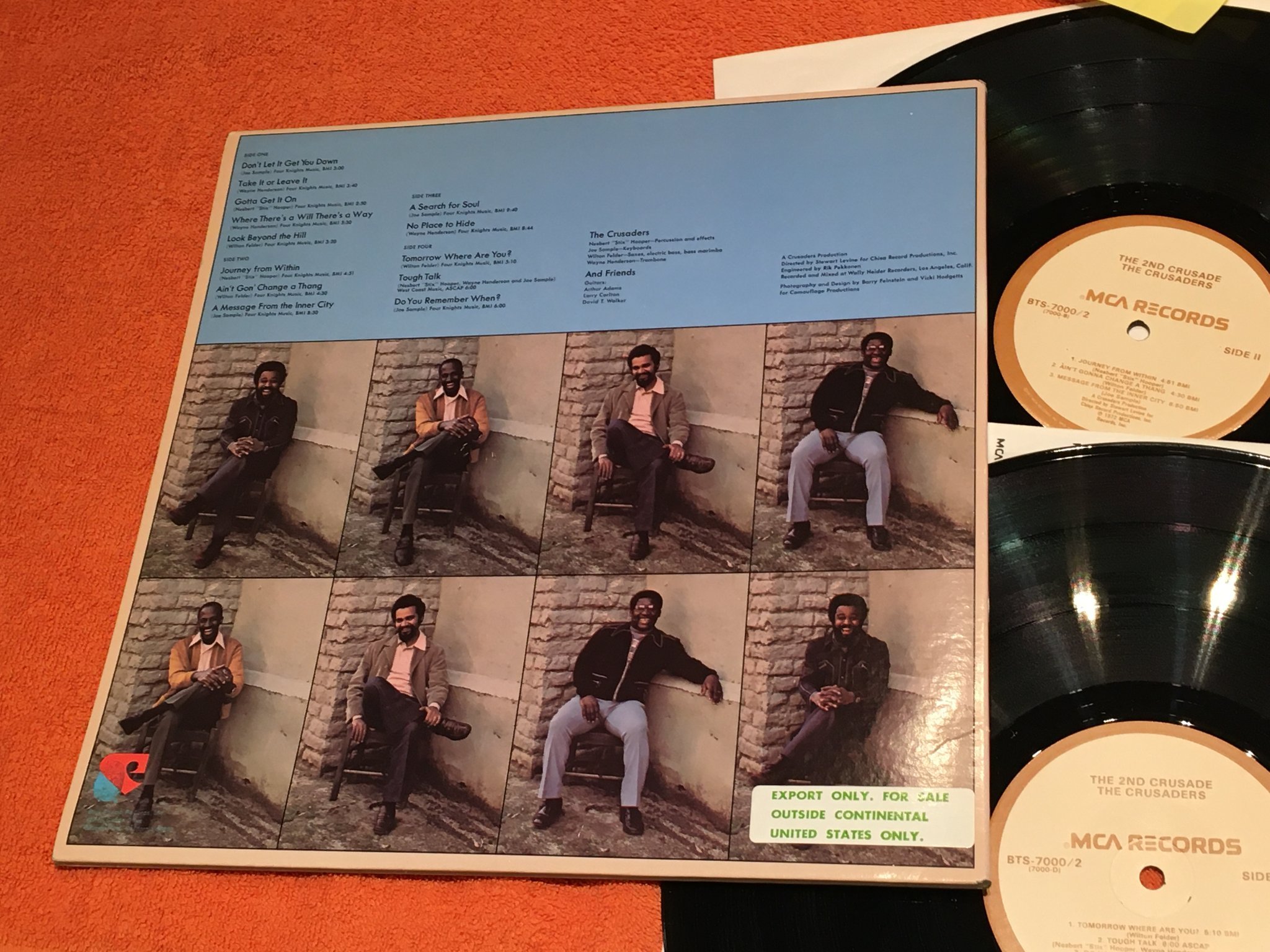 Omslagsbild för skivan THE CRUSADERS the 2nd crusade 2xLP US MCA BTS-7000/2