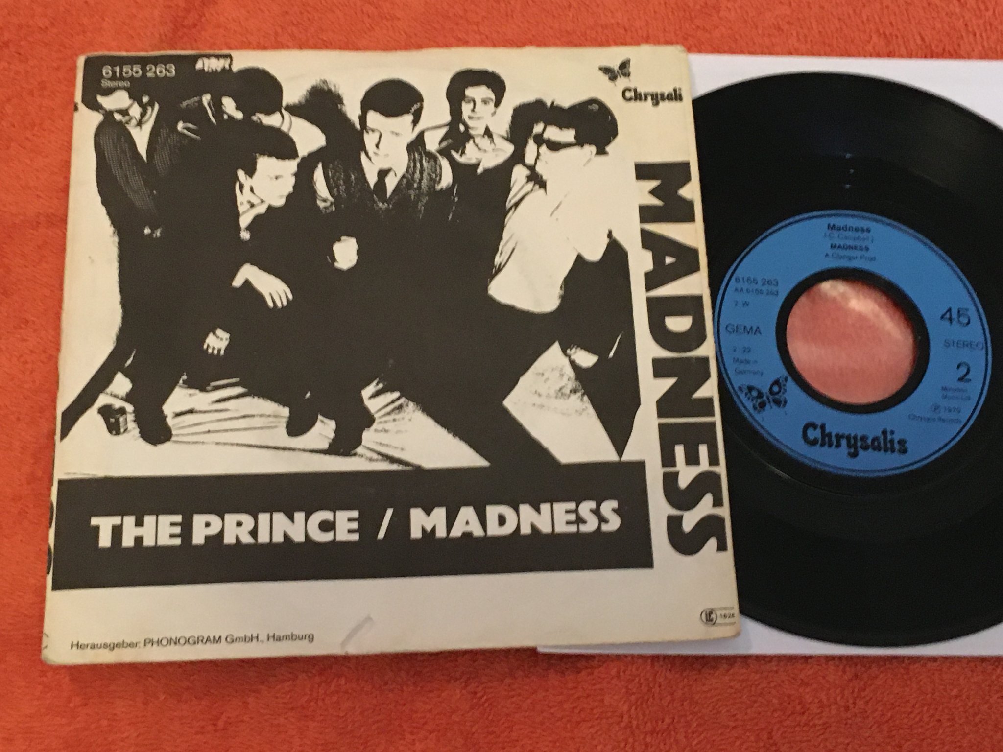 Omslagsbild för skivan MADNESS the Prince 7"single Ger CHRYSALIS 6155263