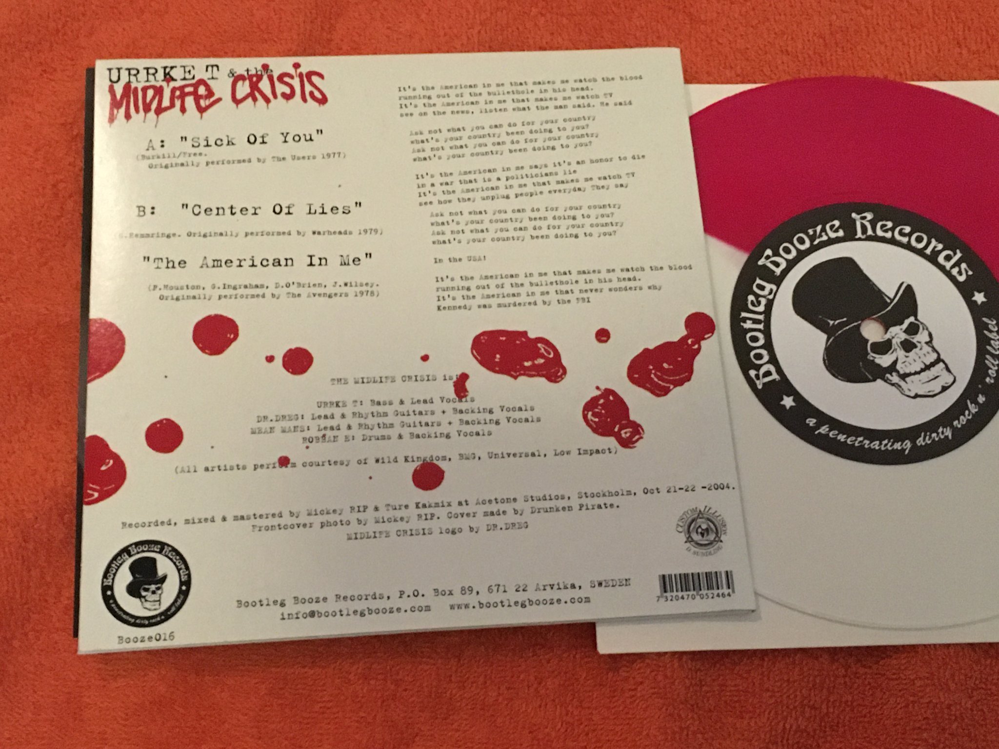 Omslagsbild för skivan Urrke T & The Midlife Crisis ?– Ask Not What You Can Do Your Country...7"single 