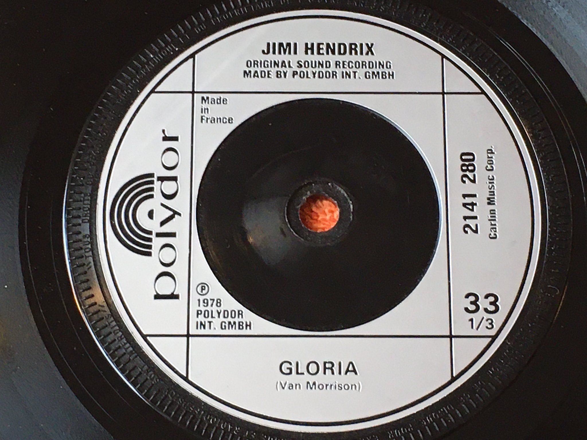 Omslagsbild för skivan THE Jimi Hendrix EXPERIENCE voodoo Chile 7"single Fra POLYDOR 2141 280