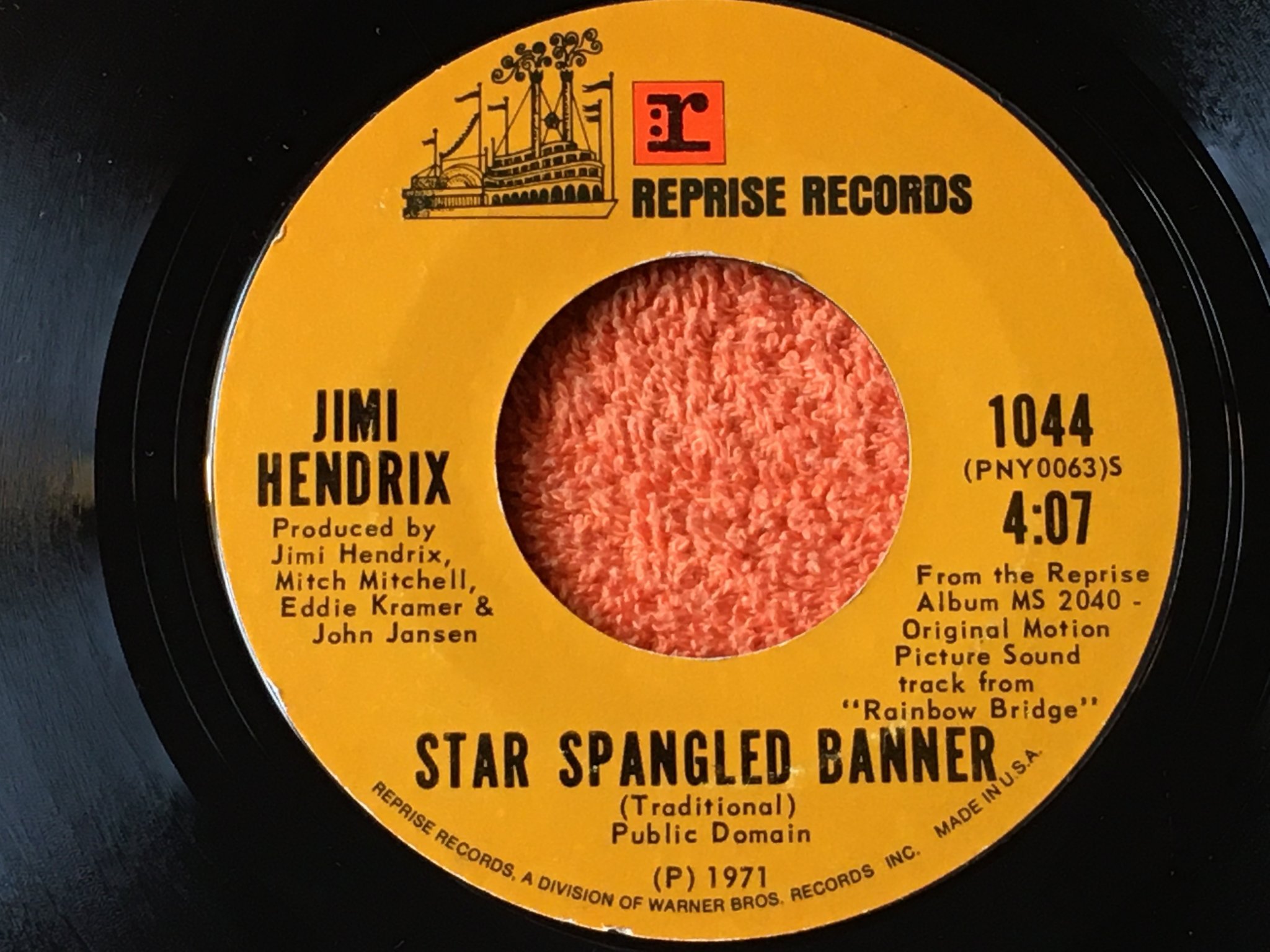 Omslagsbild för skivan Jimi Hendrix dolly dagger 7"single -71 US REPRISE 1044