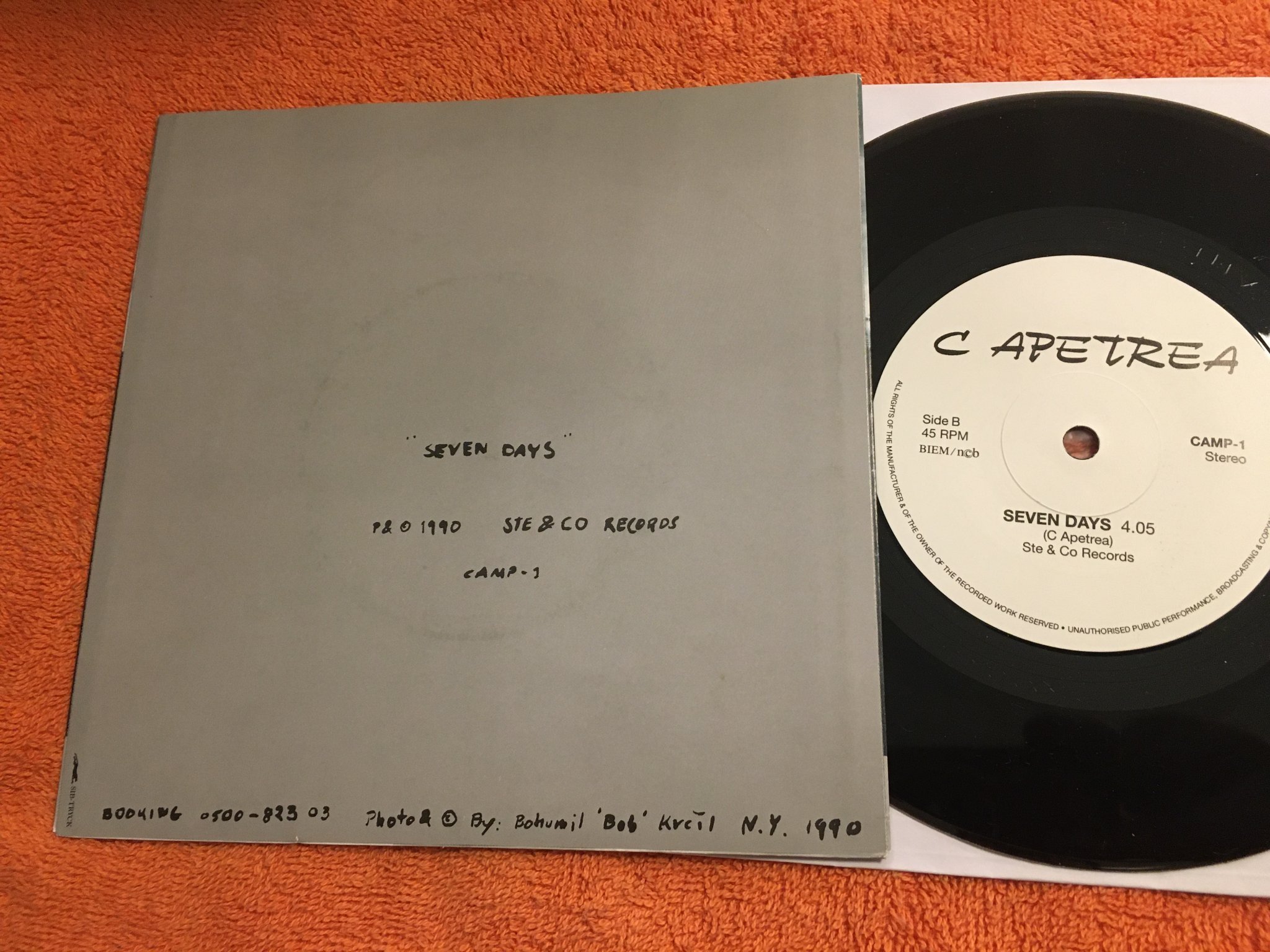 Omslagsbild för skivan C APETREA a spoonful of beauty 7” Swe STE & CO  CAMP-1