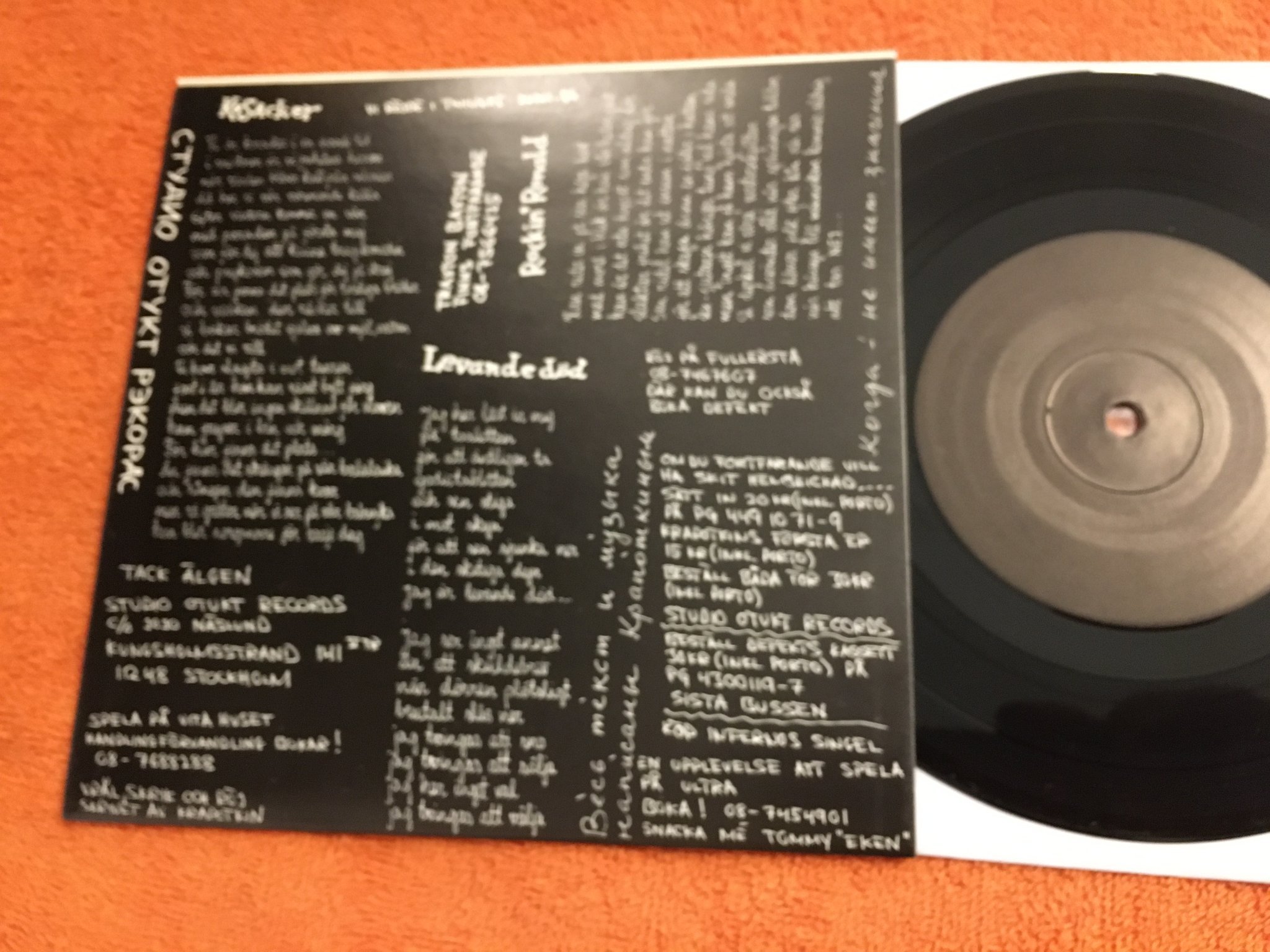 Omslagsbild för skivan KRAPOTKIN Kosacker 7” -86 Swe STUDIO OTUKT OR-S-03