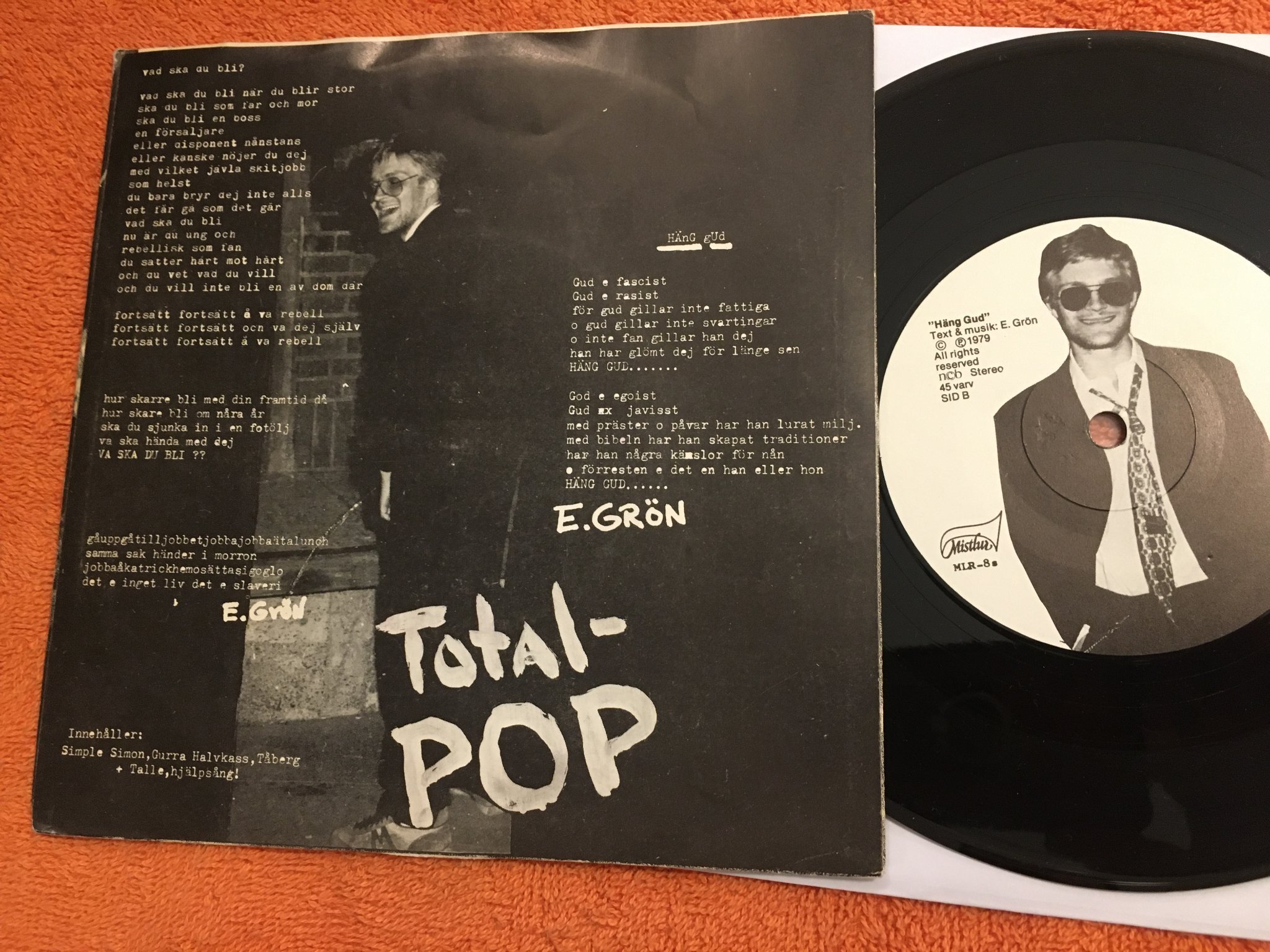 Omslagsbild för skivan EBBA GRÖN vad ska du bli? 7” -79 Swe MISTLUR MLR-8s