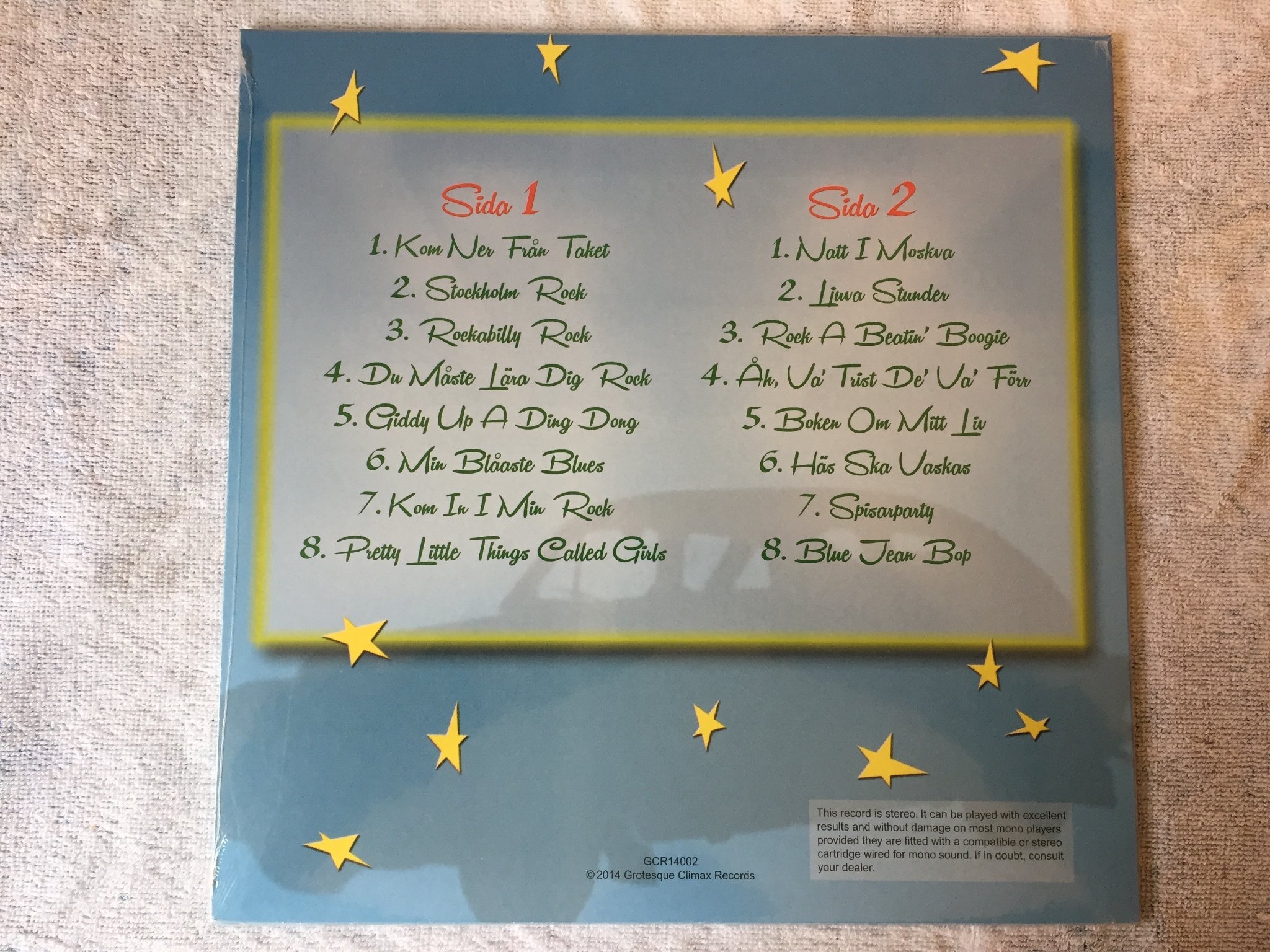 Omslagsbild för skivan STOCKHOLM ROCKERS Du Måste Lära Dig Rock LP 2014 Swe GCR14002 oöppnad