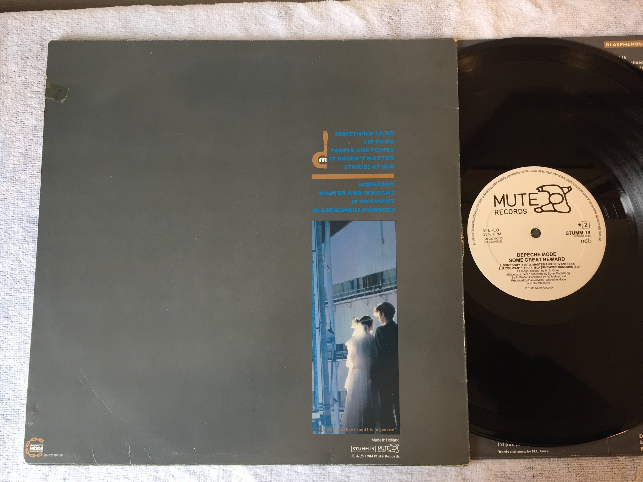 Omslagsbild för skivan DEPECHE MODE some great award LP -84 MUTE STUMM 19