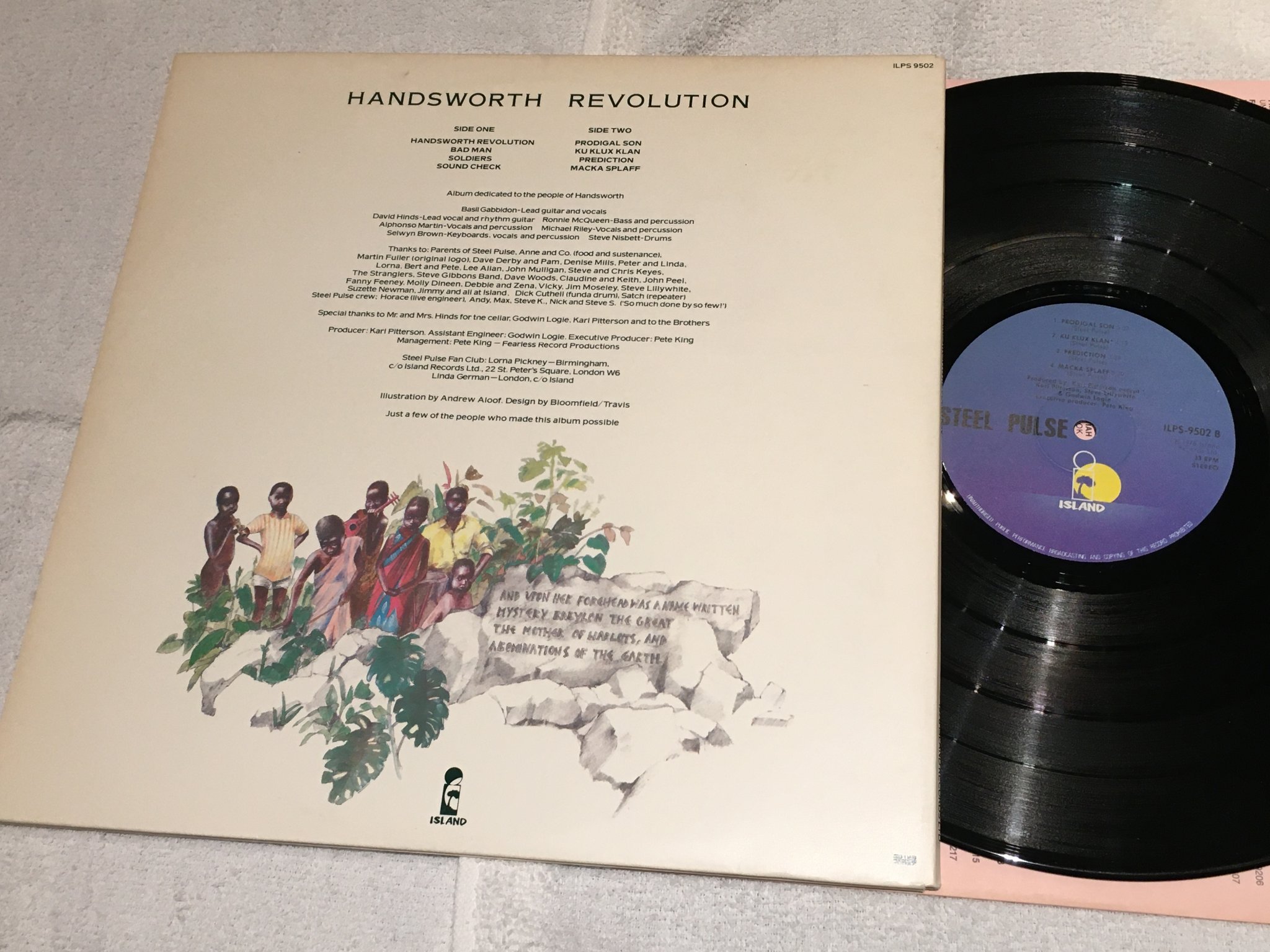 Omslagsbild för skivan STEELE PULSE handsworth revolution LP -78 ISLAND ILPS 9502