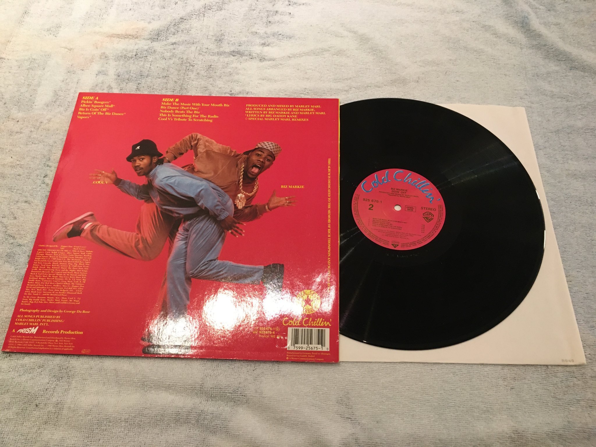Omslagsbild för skivan BIZ MARKIE goin’ off LP -88 COLD CHILLIN’ 925675-1