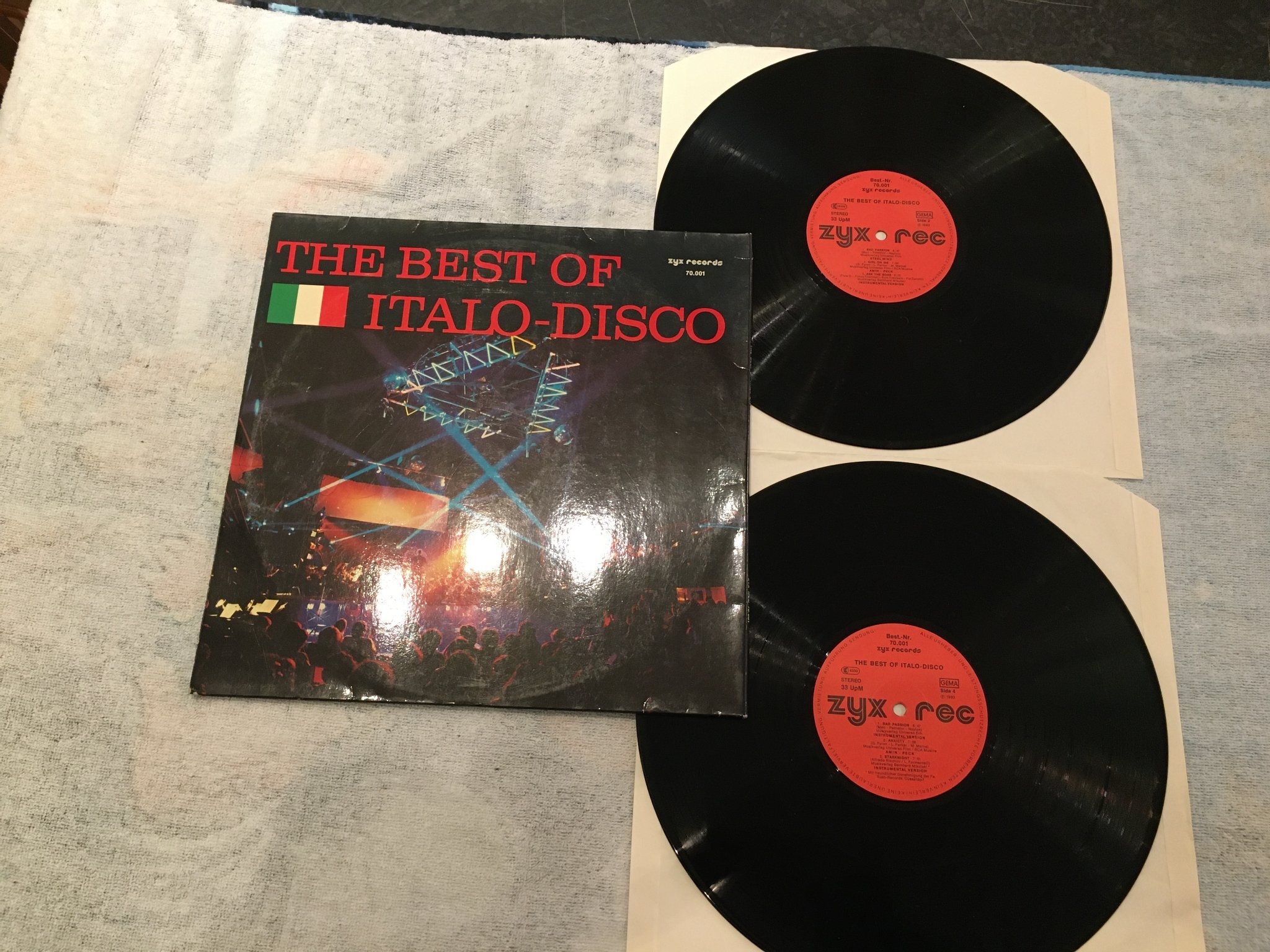 Omslagsbild för skivan V/A the best of italo-disco 2xLP Ger ZYX 70001