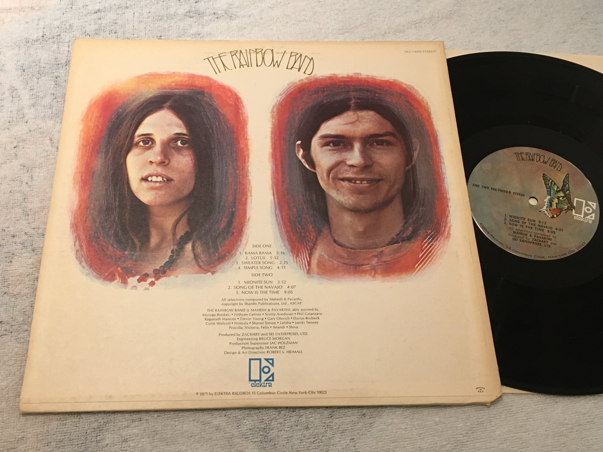 Omslagsbild för skivan THE RAINBOW BAND s/t LP - ELEKTRA EKS 74092