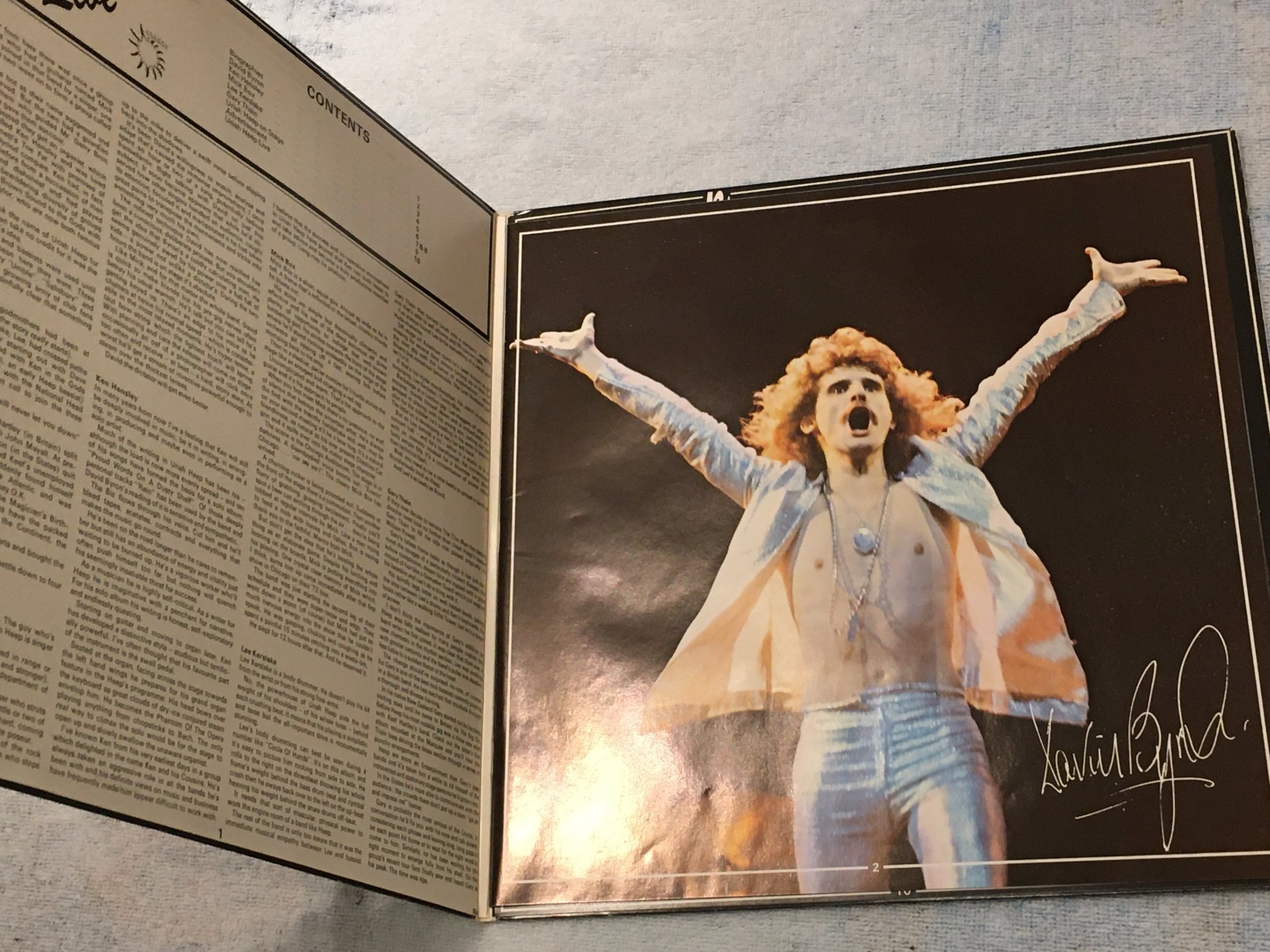 Omslagsbild för skivan URIAH HEEP live 2xLP -73 ISLAND ISLD 1 