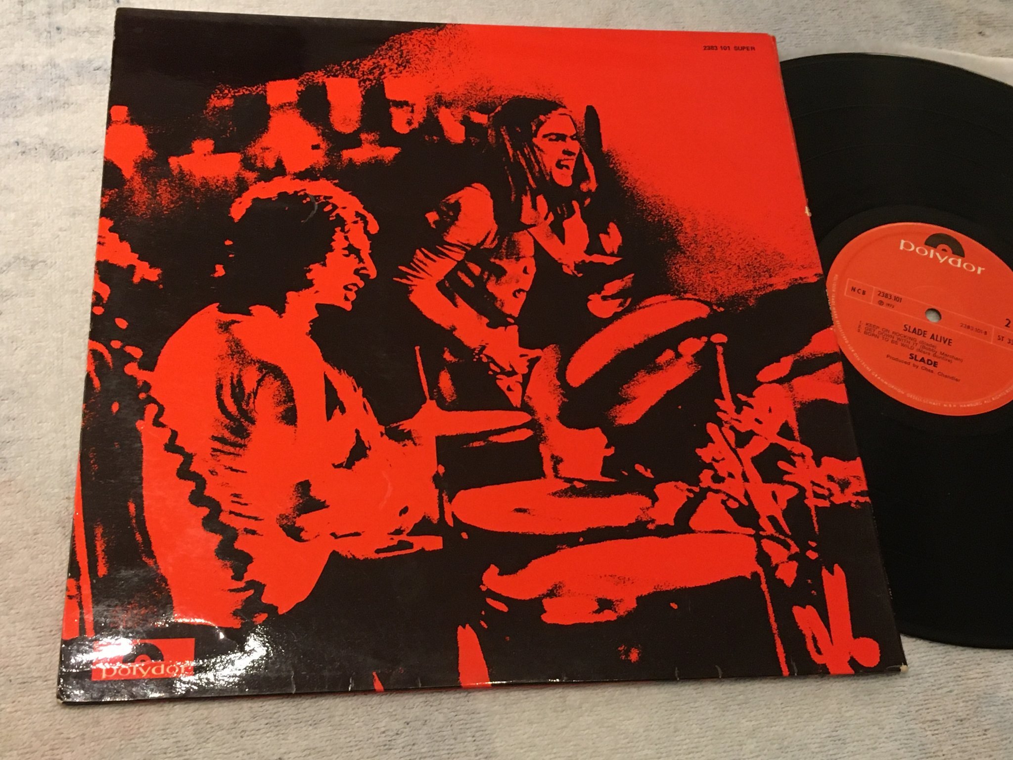 Omslagsbild för skivan SLADE alive! LP -72 POLYDOR 2383101
