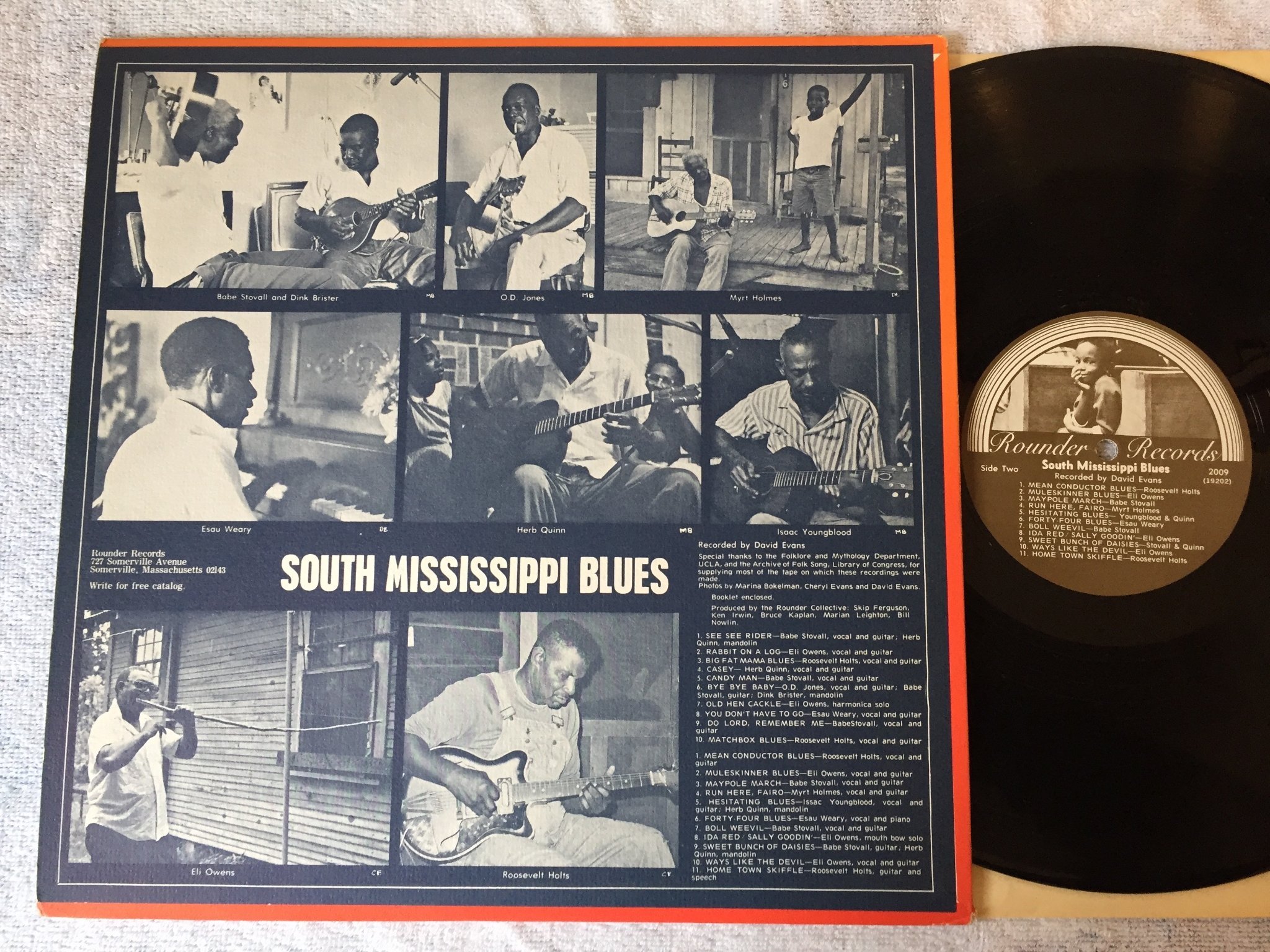 Omslagsbild för skivan V/A south Mississippi blues LP -73 US ROUNDER 2009