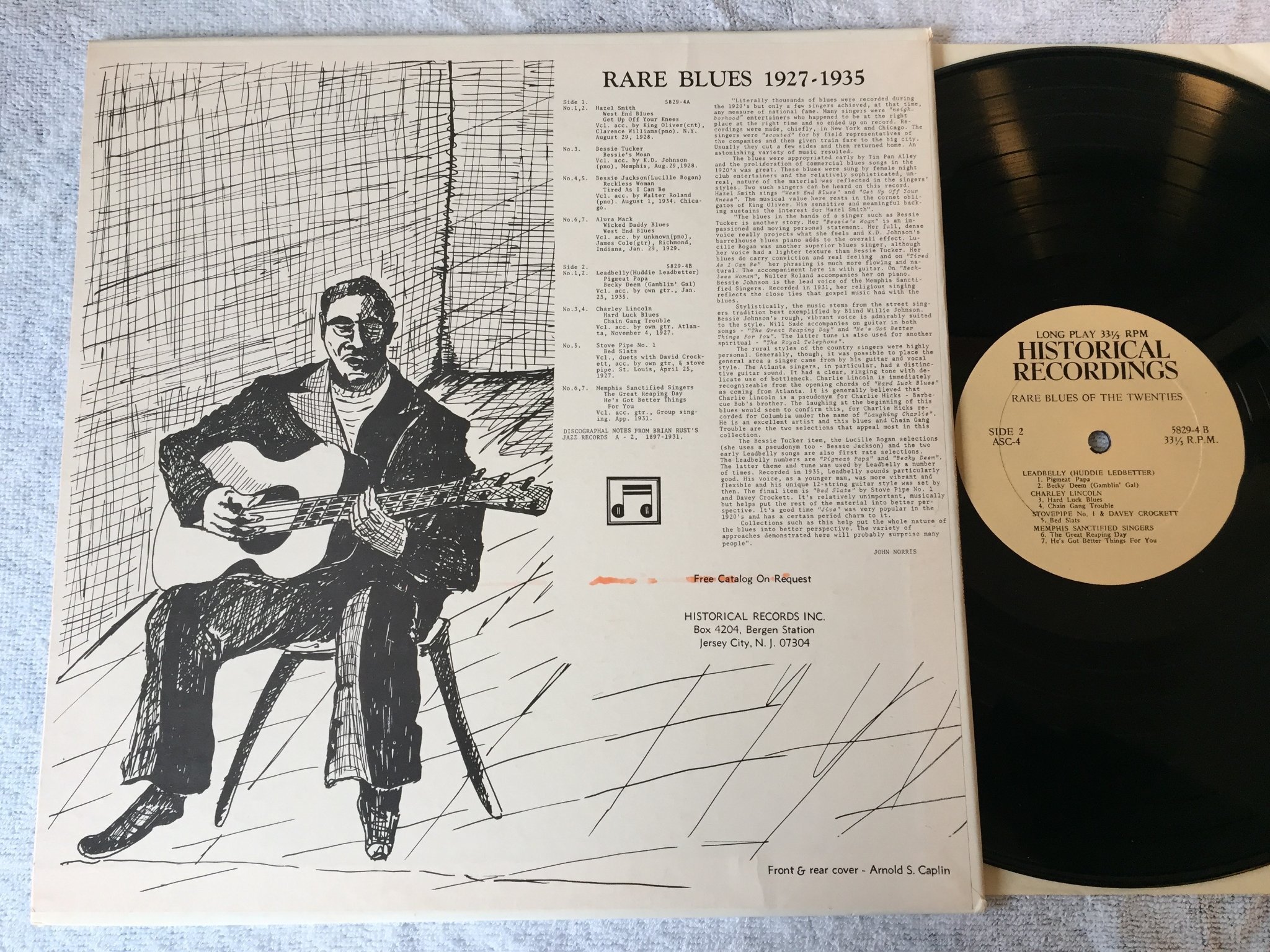 Omslagsbild för skivan V/A Rare Blues Vol. 4: 1927-1935 LP US HISTORICAL 5829-4 