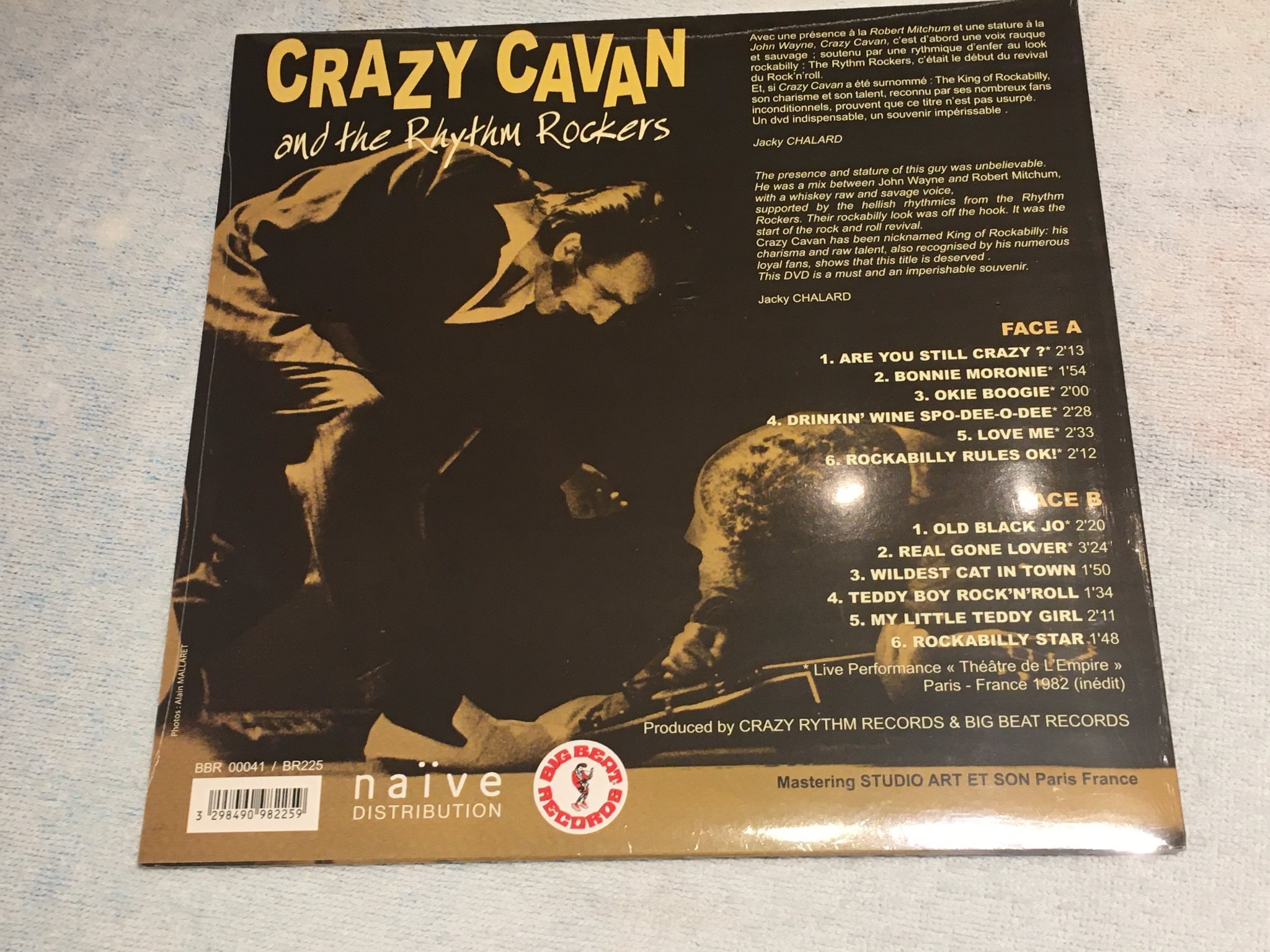 Omslagsbild för skivan CRAZY CAVAN & RHYTHM ROCKERS rockabilly rules OK! 10”LP + cd STILL SEALED