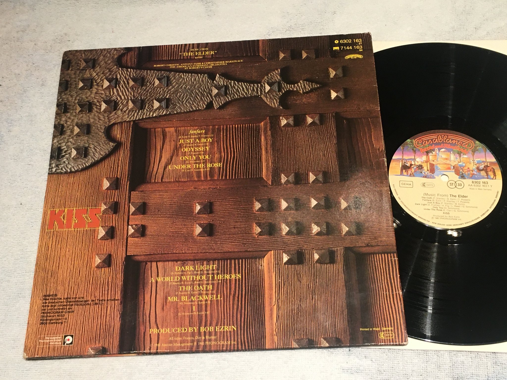 Omslagsbild för skivan KISS the elder LP -81 CASABLANCA 6302 163