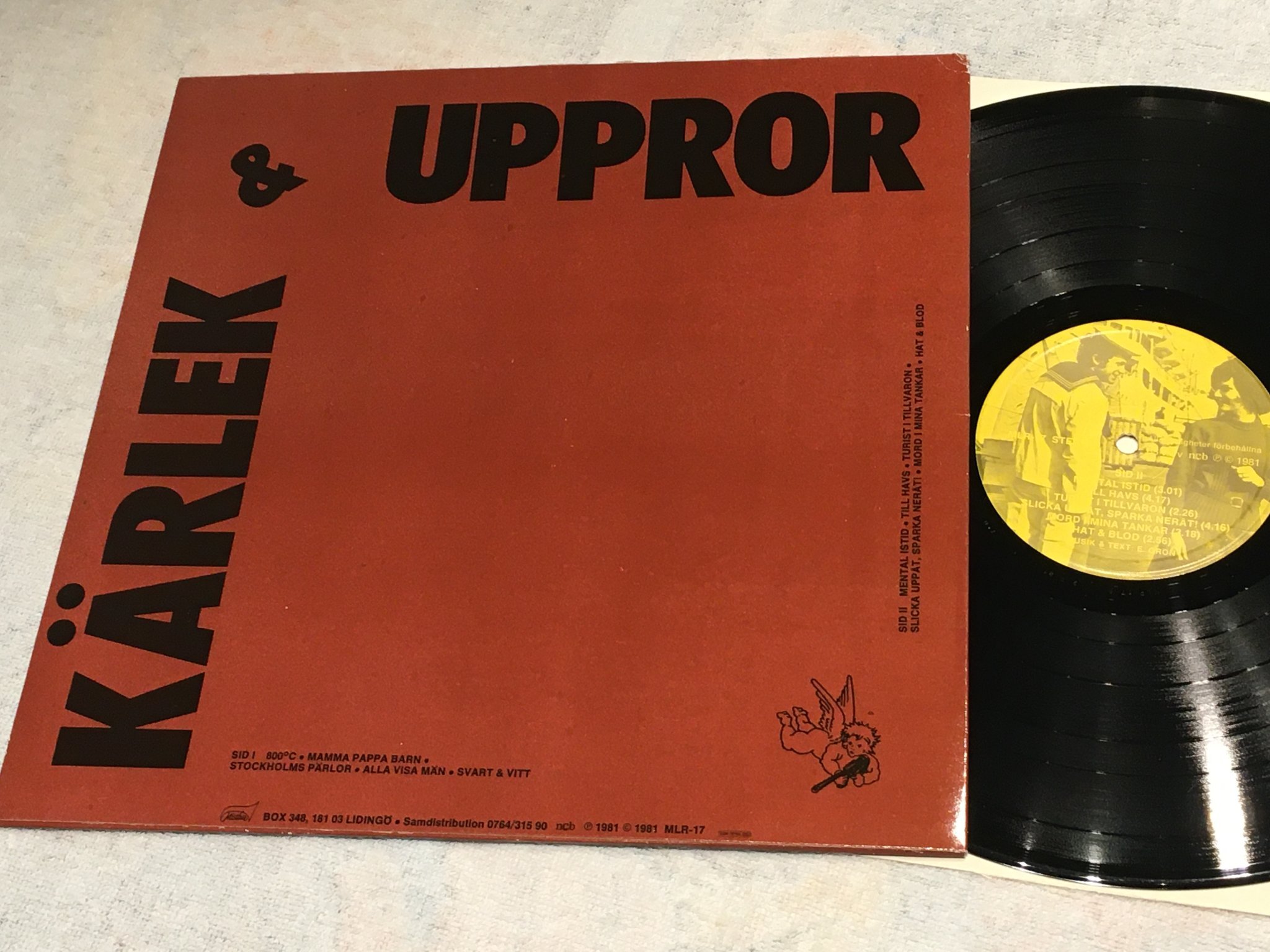 Omslagsbild för skivan EBBA GRÖN s/t LP -81 MISTLUR MLR-17 gul ettikett