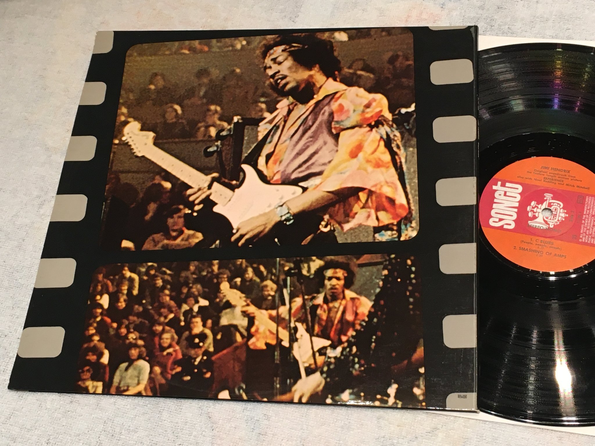 Omslagsbild för skivan JIMI HENDRIX ”experience” LP Swe SONET SLPS-1526