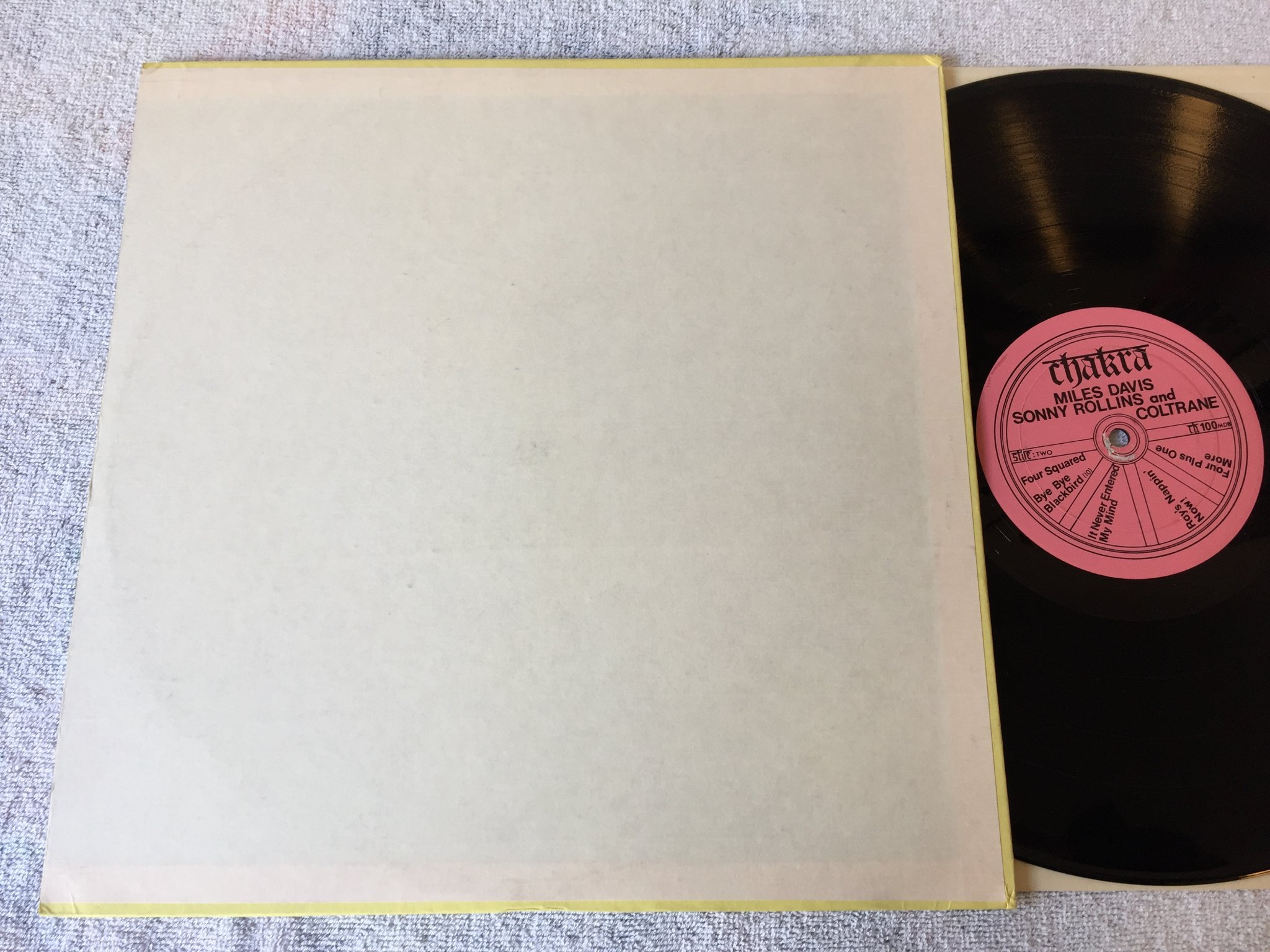 Omslagsbild för skivan MILES DAVIS Makin' Wax LP CHAKRA CH 100 MDA