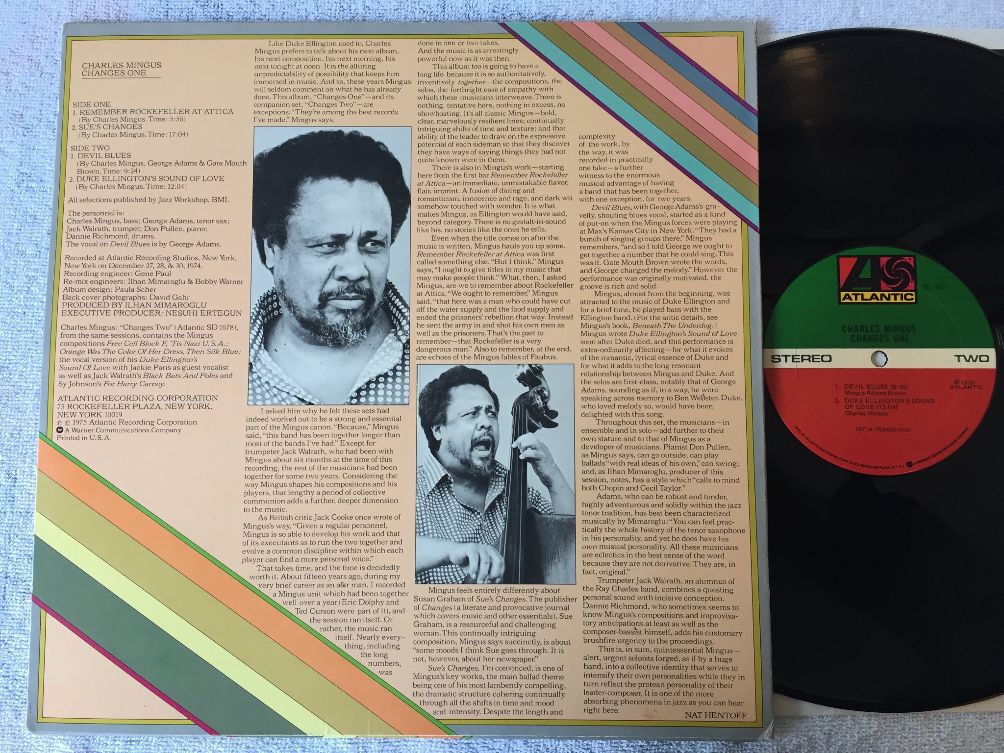 Omslagsbild för skivan CHARLES MINGUS changes one LP -75 US ATLANTIC SD 1677
