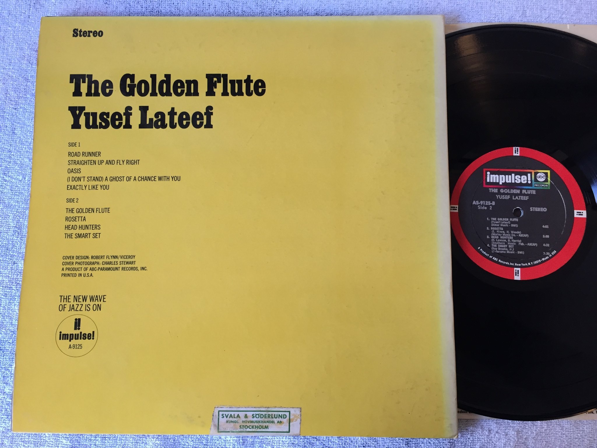 Omslagsbild för skivan YUSEF LATEEF the golden flute LP   US IMPULSE AS-9125
