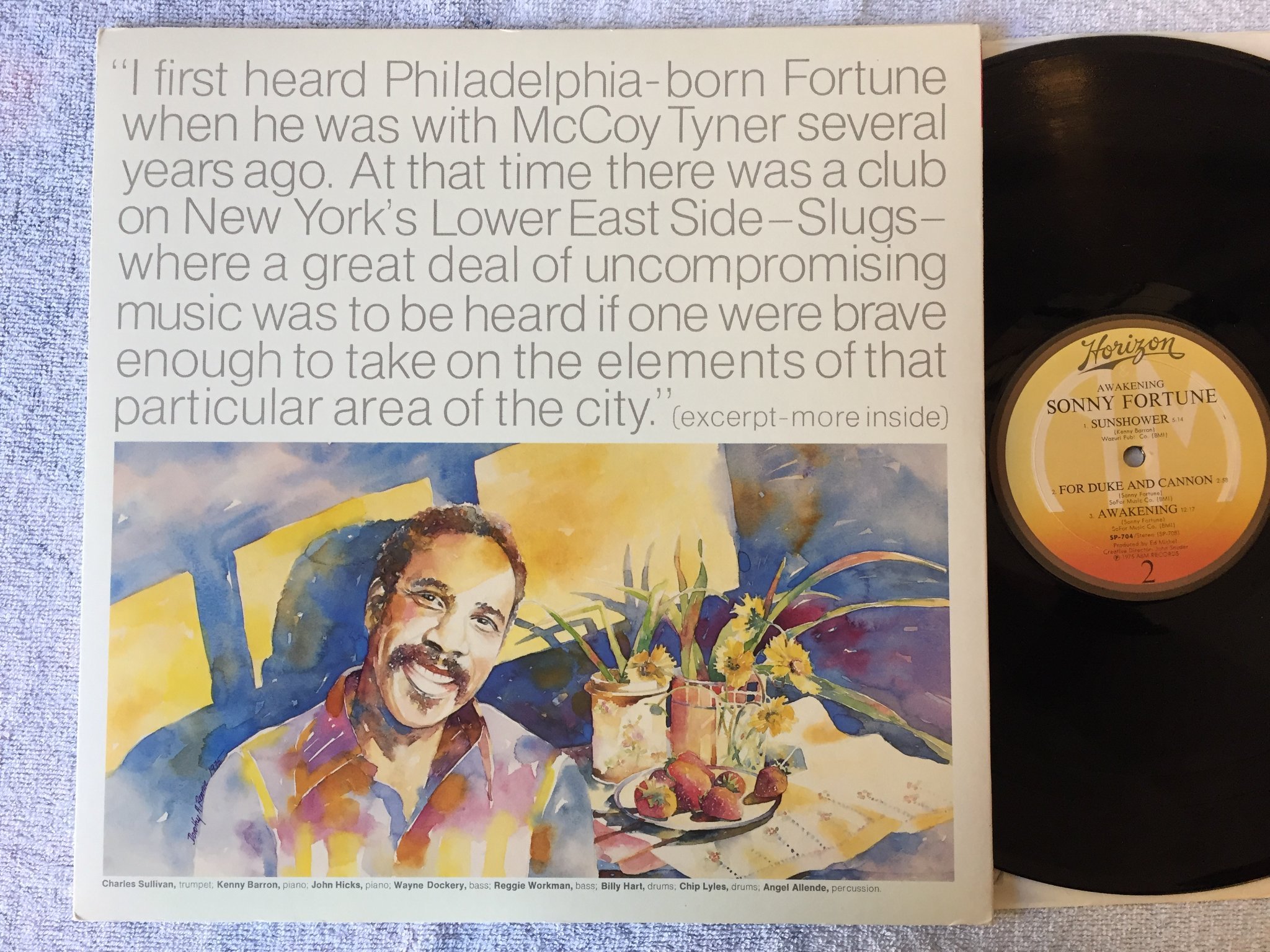 Omslagsbild för skivan SONNY FORTUNE awakening LP -75 US HORIZON SP-704