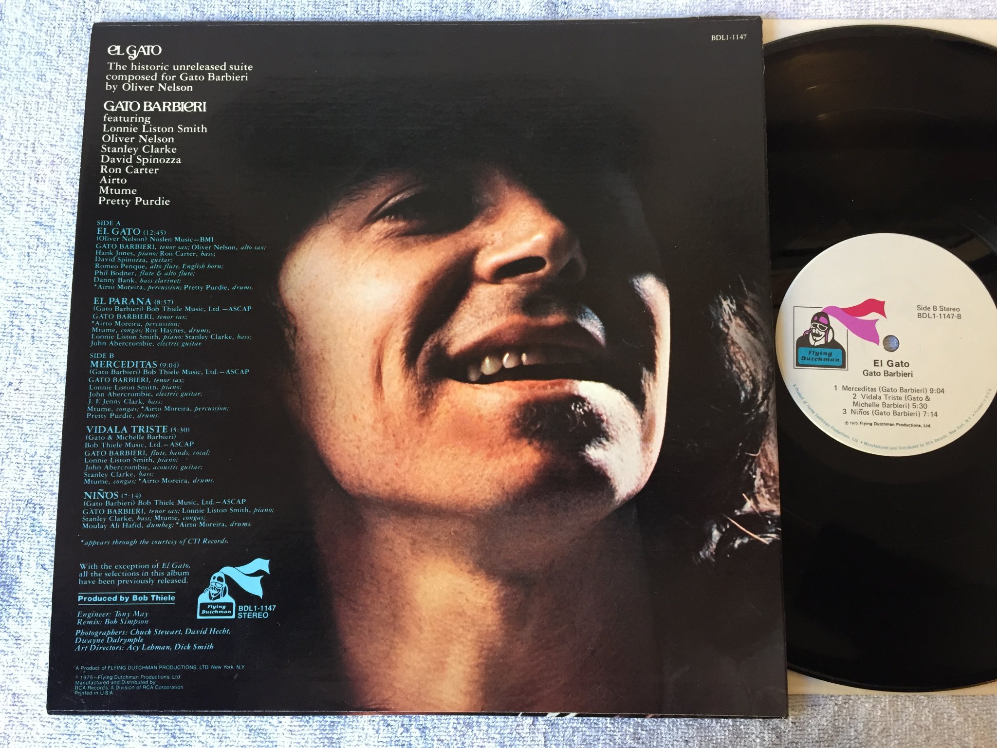 Omslagsbild för skivan GATO BARBIERI el gato LP -75 US FLYING DUTCHMAN BDL1-1147