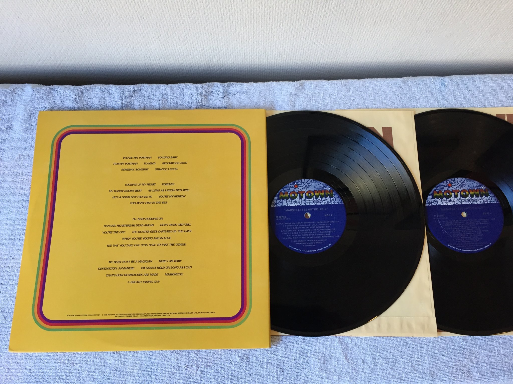 Omslagsbild för skivan THE MARVELETTES anthology 2xLP -75 Can MOTOWN M 827R2