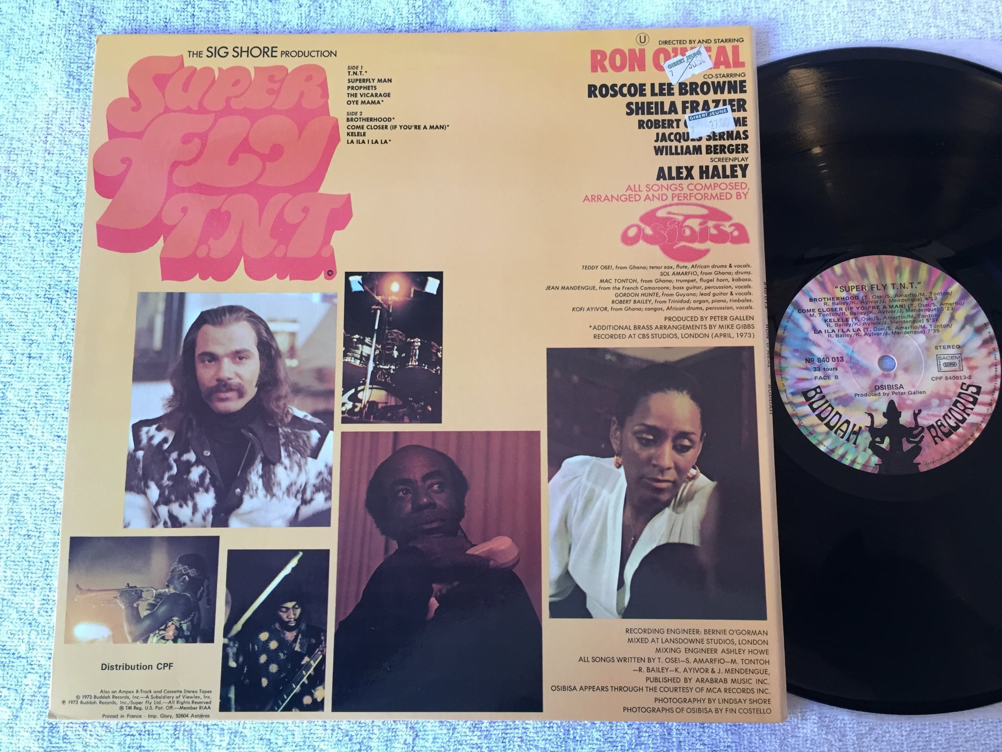 Omslagsbild för skivan OSIBISA superfly T.N.T. LP Fra BUDDAH 840013