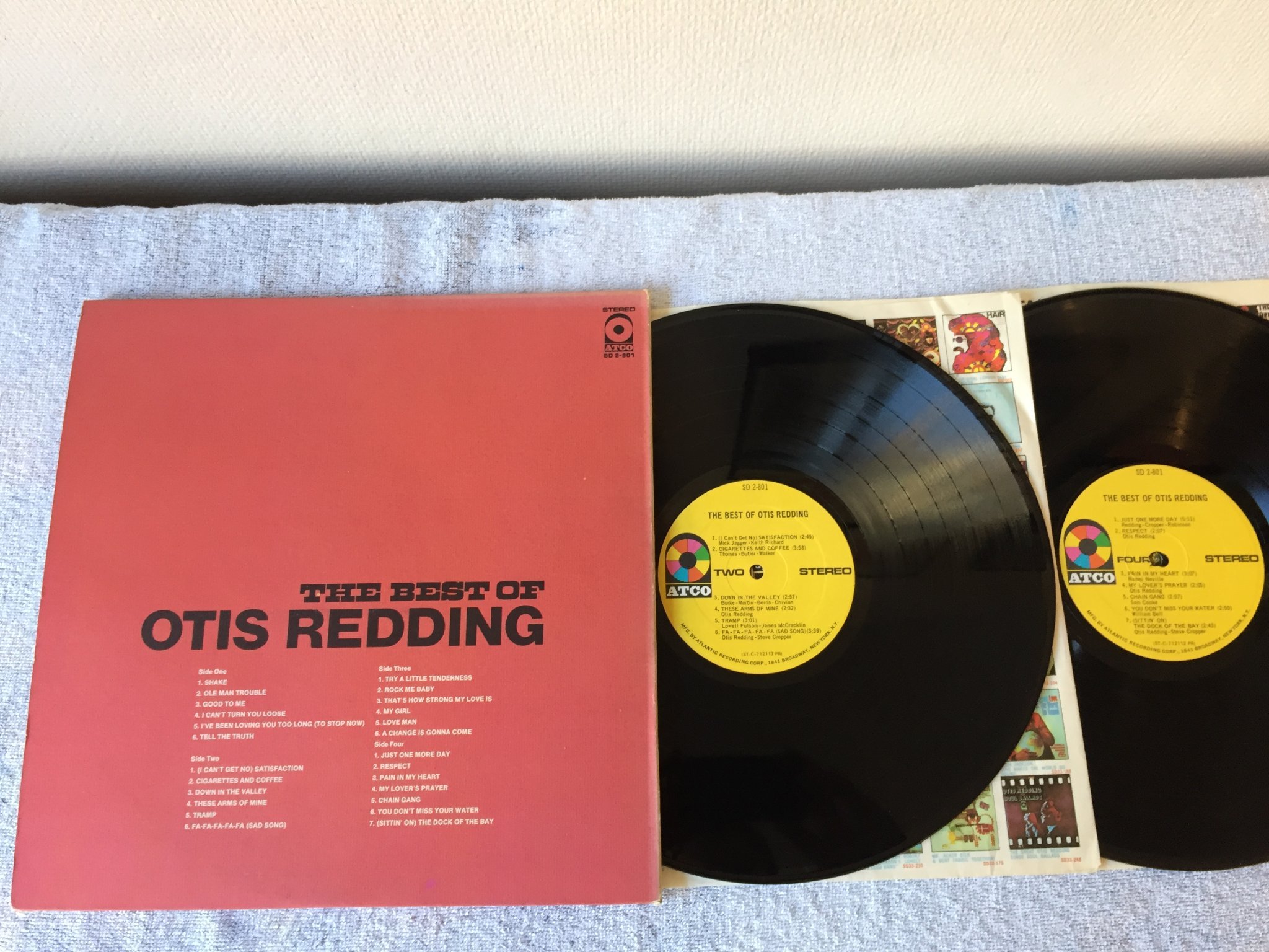 Omslagsbild för skivan OTIS REDDING the best of 2xLP US ATCO SD 2-801