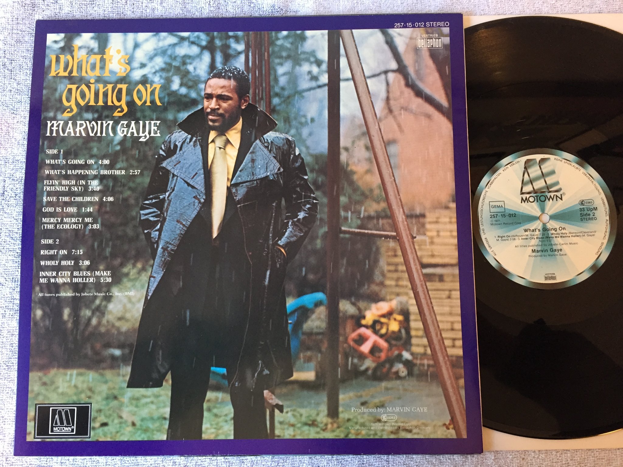 Omslagsbild för skivan MARVIN GAYE what’s going on LP Ger MOTOWN 25715012